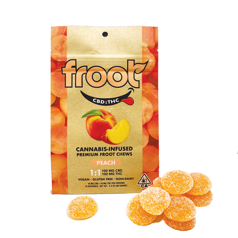 Froot: 1:1 Peach Gummies THC:CBD