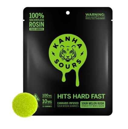 SOUR MELON RUSH LIVE ROSIN GUMMIES | PIFF MINTZ | KANHA