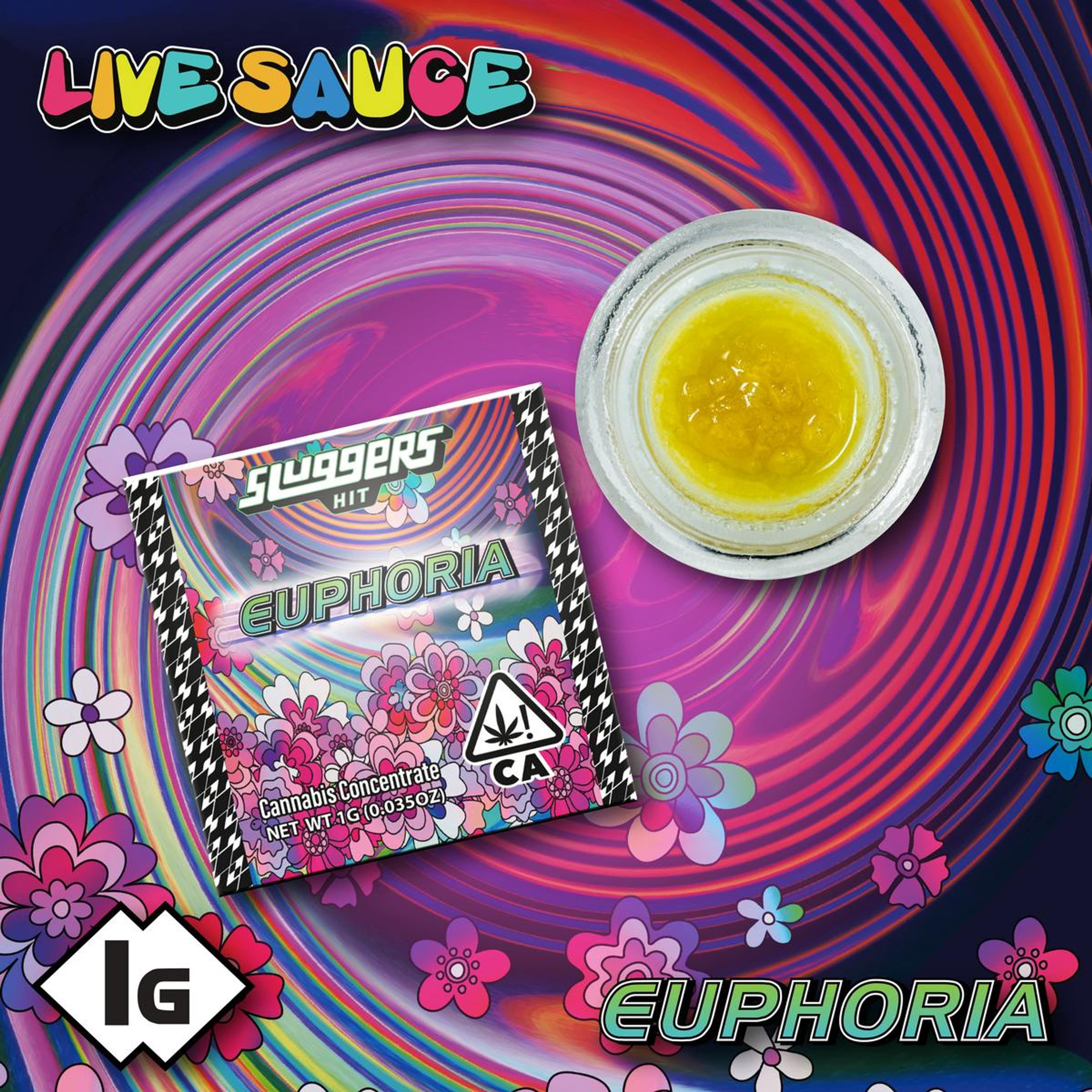Euphoria 1g Live Sauce - Sluggers Hit - - $23 - Concentrate