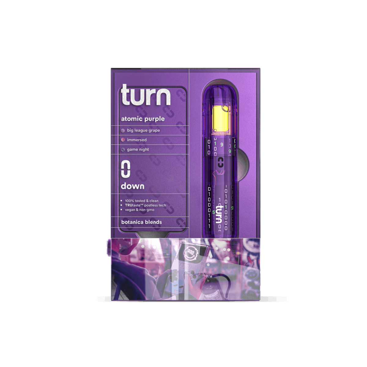 Turn Down Retrovision BB AIO | 1g - Atomic Purple - Indica - Turn -  - $27 - All-In-Ones