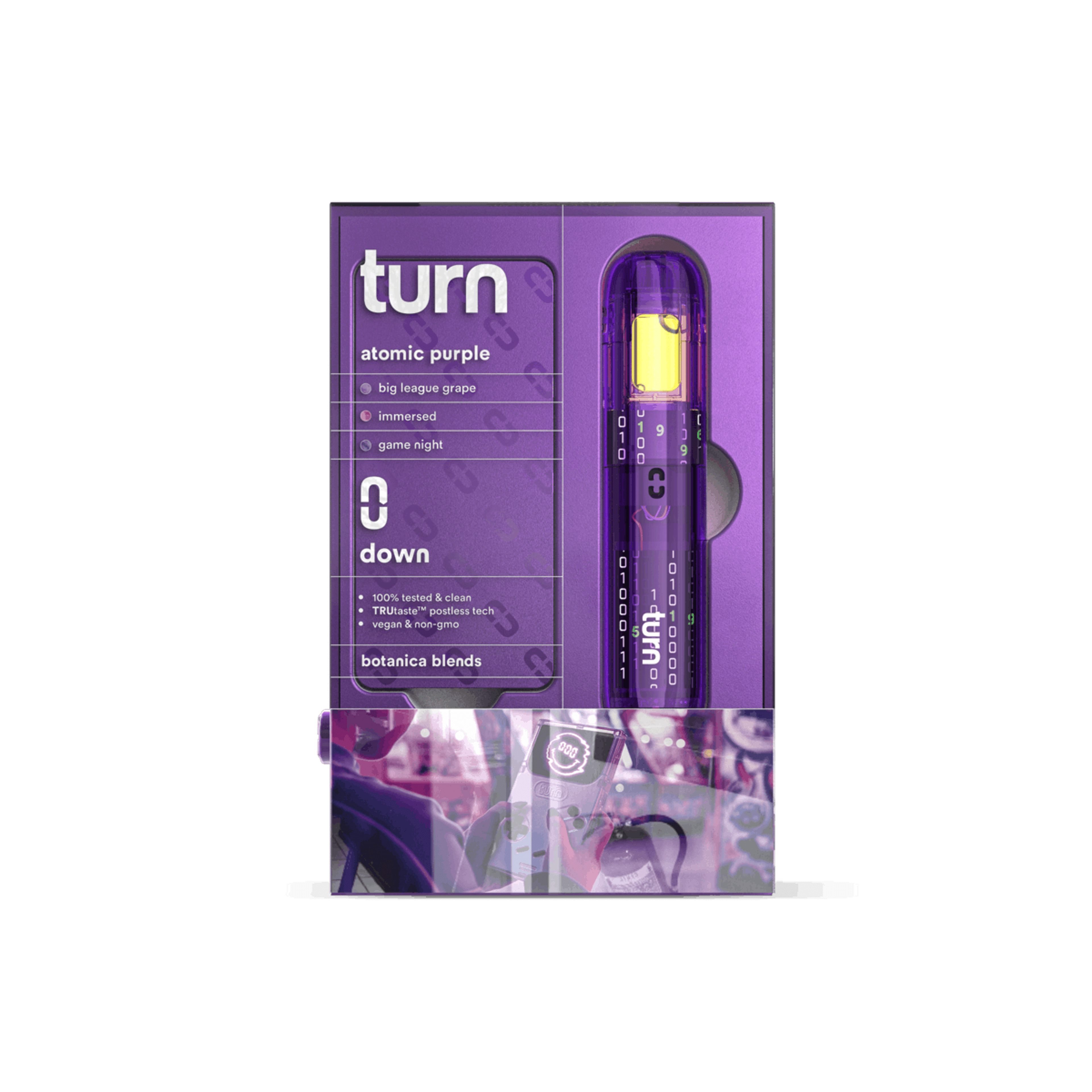 Turn Down Retrovision BB AIO | 1g - Atomic Purple - Indica - Turn - - $27 - All-In-Ones