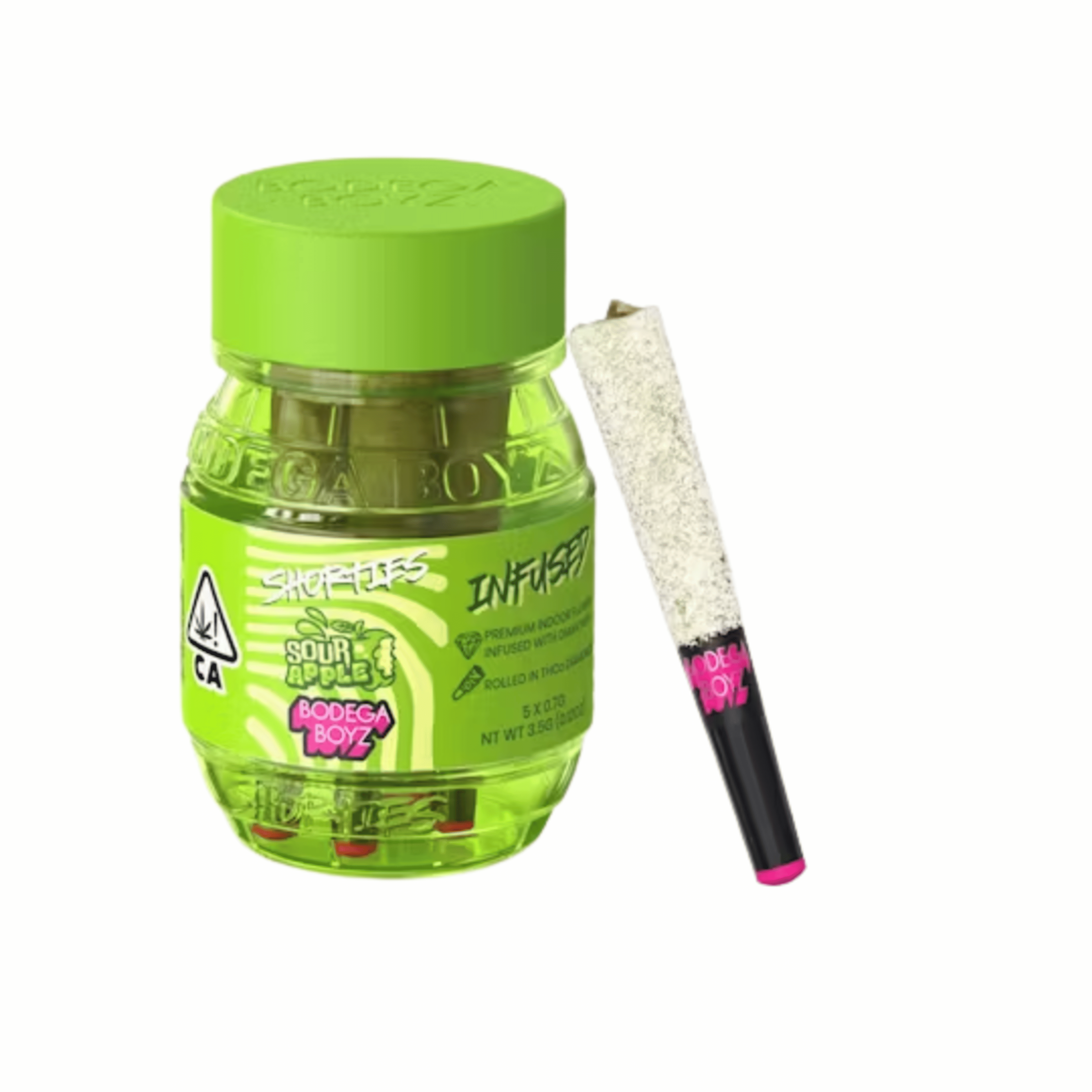 SOUR APPLE 5PK PRE-ROLLS - BODEGA BOYZ - - $29.75 - Pre-Rolls