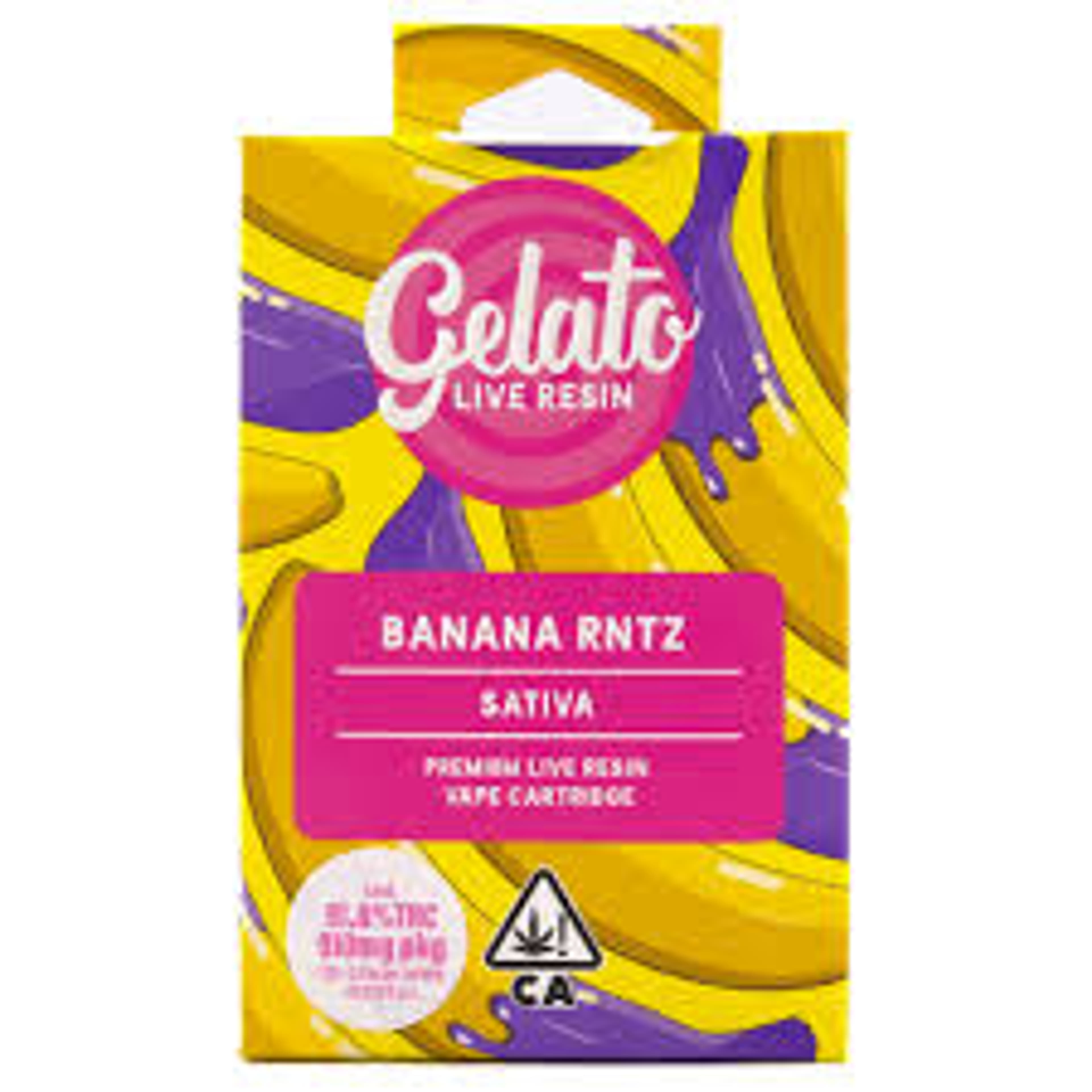 Banana Rntz - 1g Live Cart *B2G1 EVERYDAY* - Gelato Canna Co. - Banana Rntz (S) - $22.51 - Cartridges