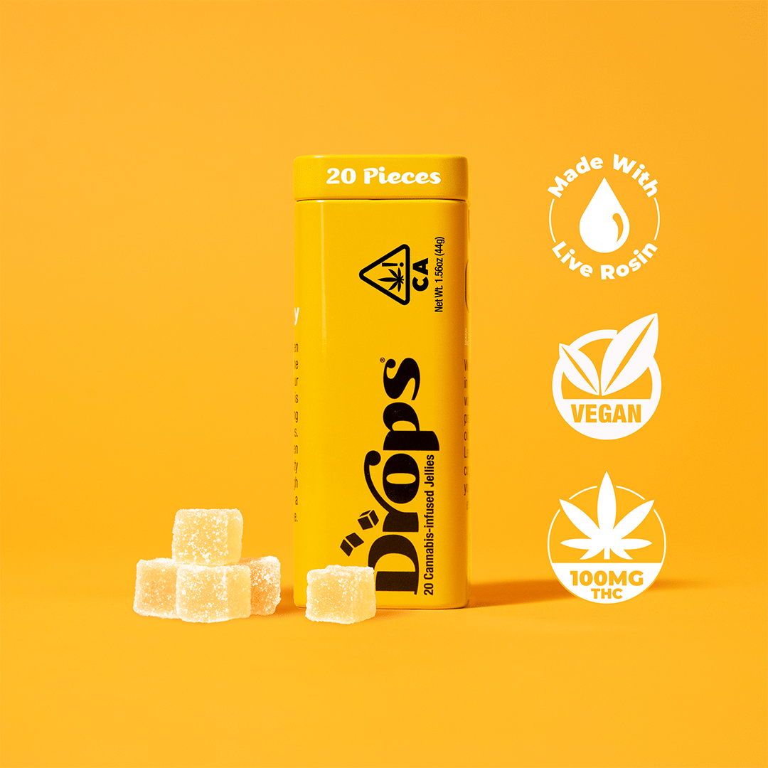 lemon ‘Active’ drops GUMMIES 100MG - Drops Candies -  - $15 - Edibles