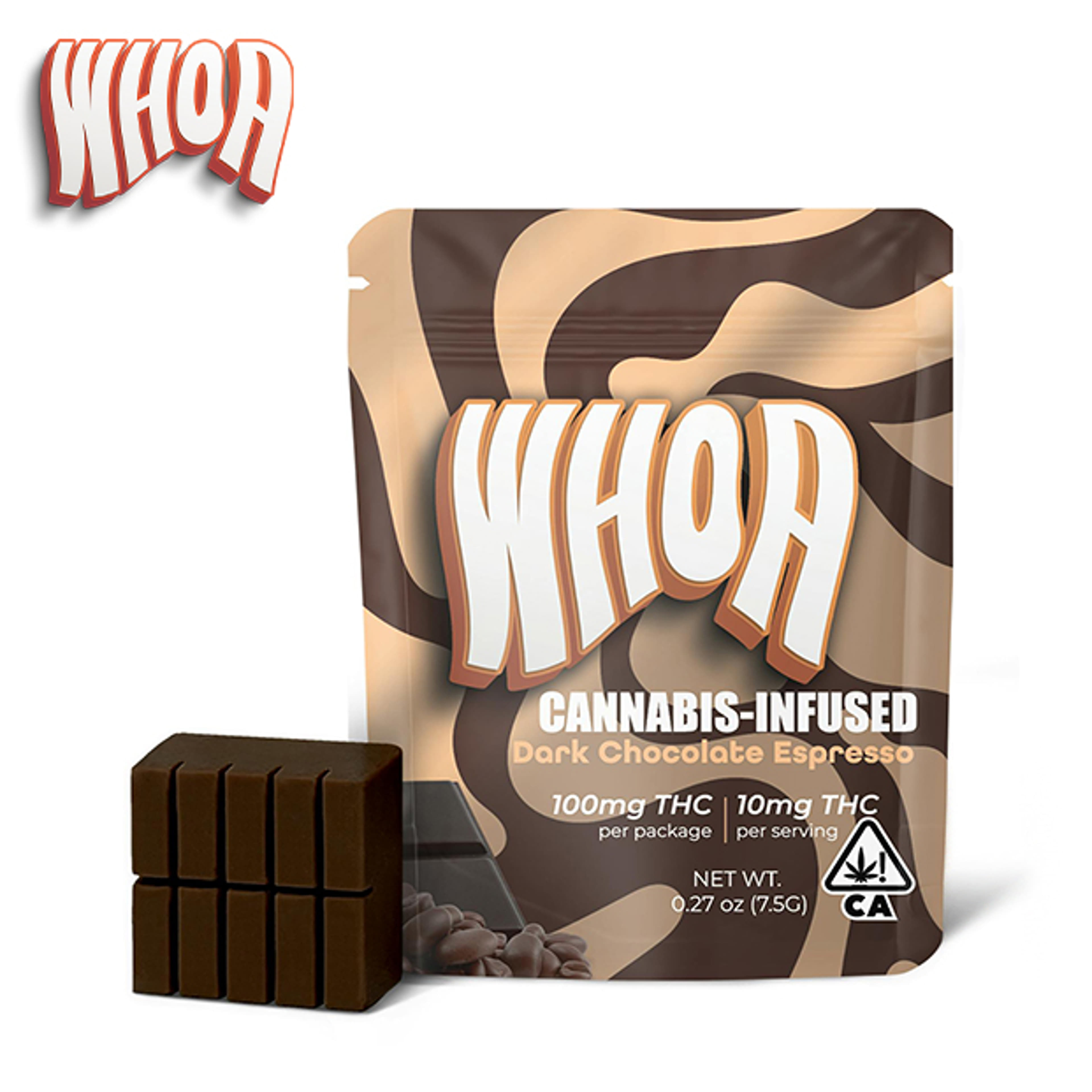 WHOA - Dark Chocolate Bite - 100mg *B2G1 EVERYDAY* - Whoa - - $9.99 - Edibles
