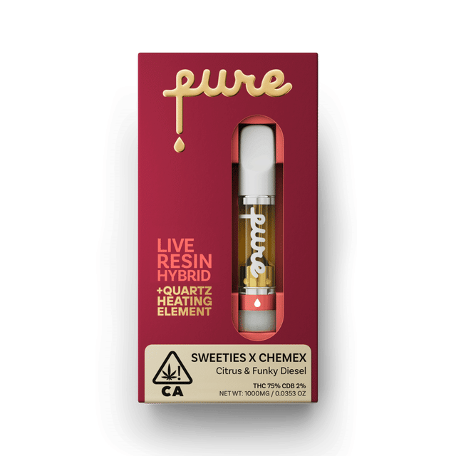 Pure Live Resin 1g Cartridge - Sweeties X Chemex - Hybrid
