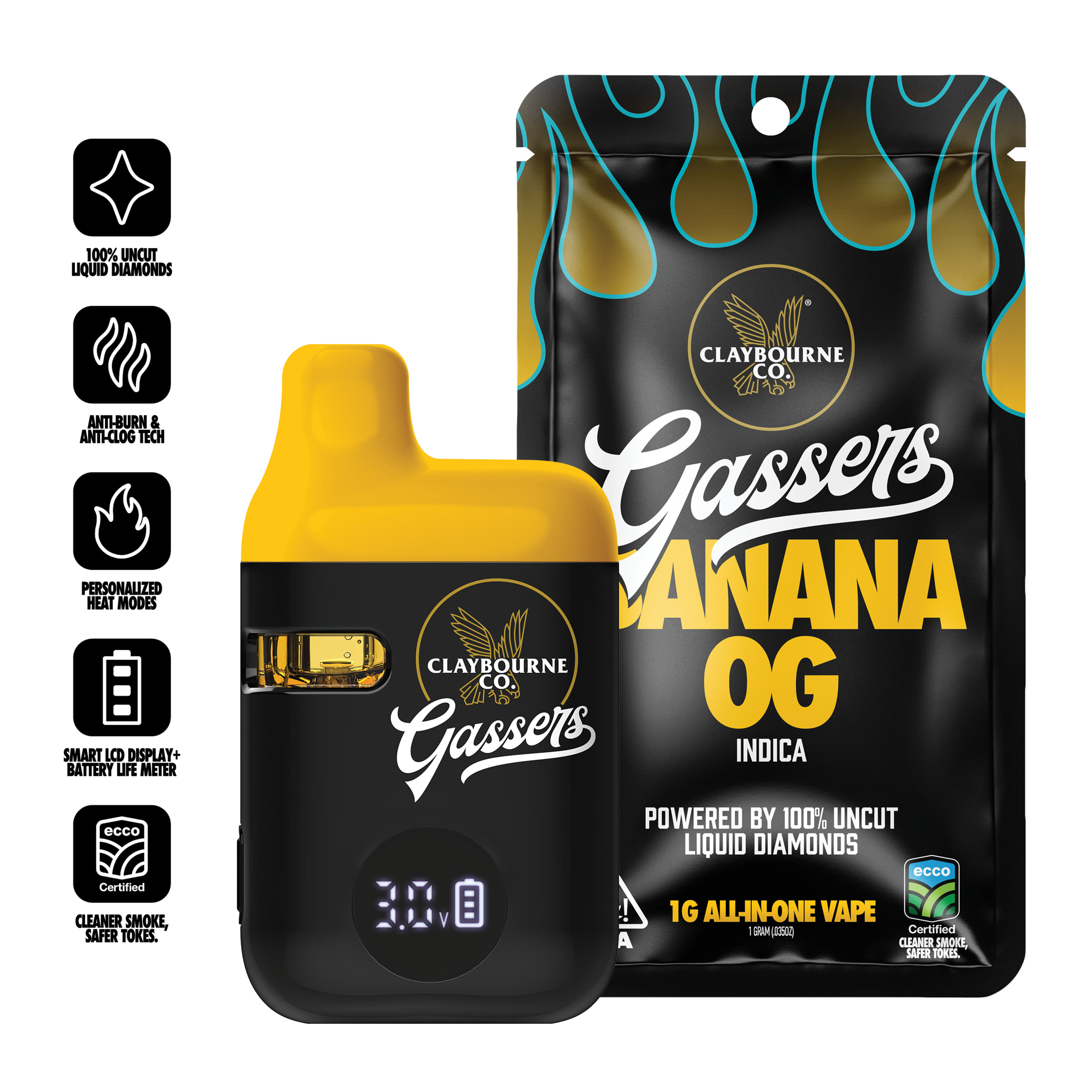 Banana OG All-In-One - Claybourne Co. - Gram - $35 - All-in-Ones
