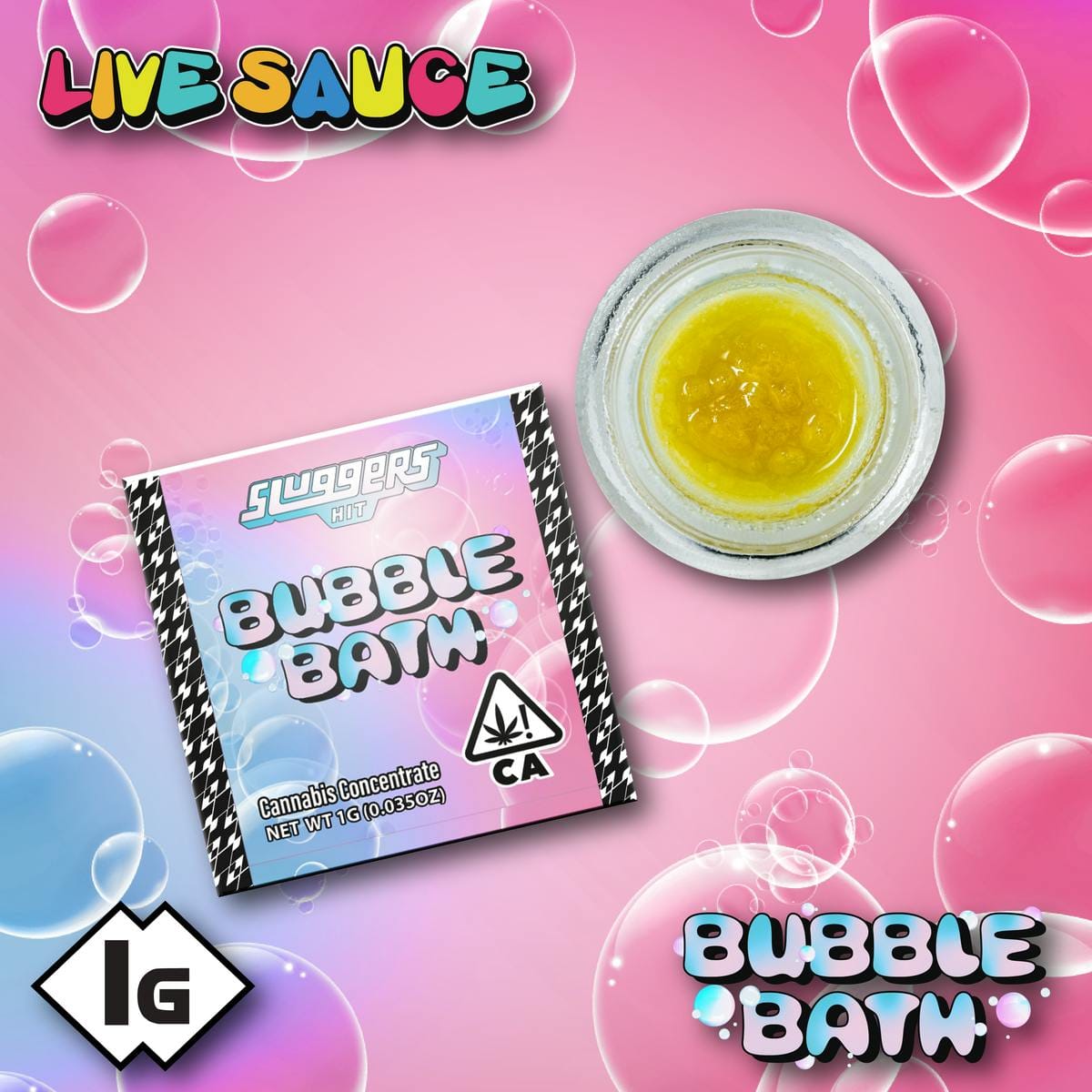 Sluggers - Packaged Concentrate - 1g - Bubble Bath, - Indica - Sluggers Hit -  - $20 - Concentrates