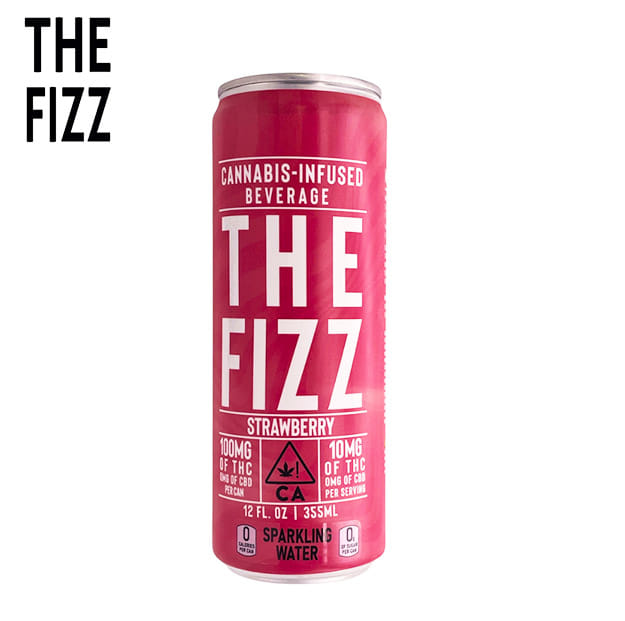 The Fizz - Strawberry - Sparkling Water - 100mg - Manzanita Naturals - Strawberry - $7.99 - Beverages