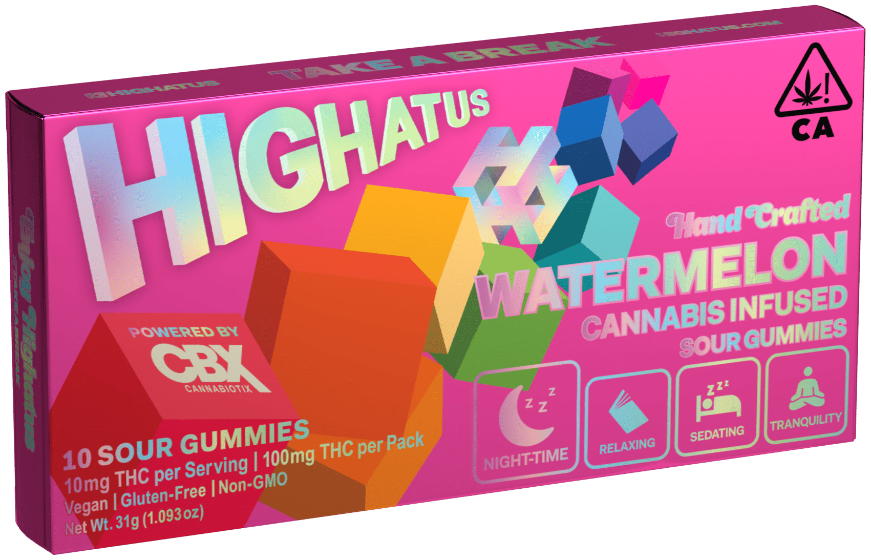 Highatus - Watermelon Gummies - Cannabiotix - 10 Piece - $15 - Edibles