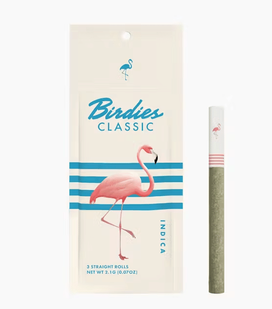 Classic Indica 0.7g Preroll Pack (3pk) - Birdies - 3 pk - Indica - $11 - Pre-Roll Packs