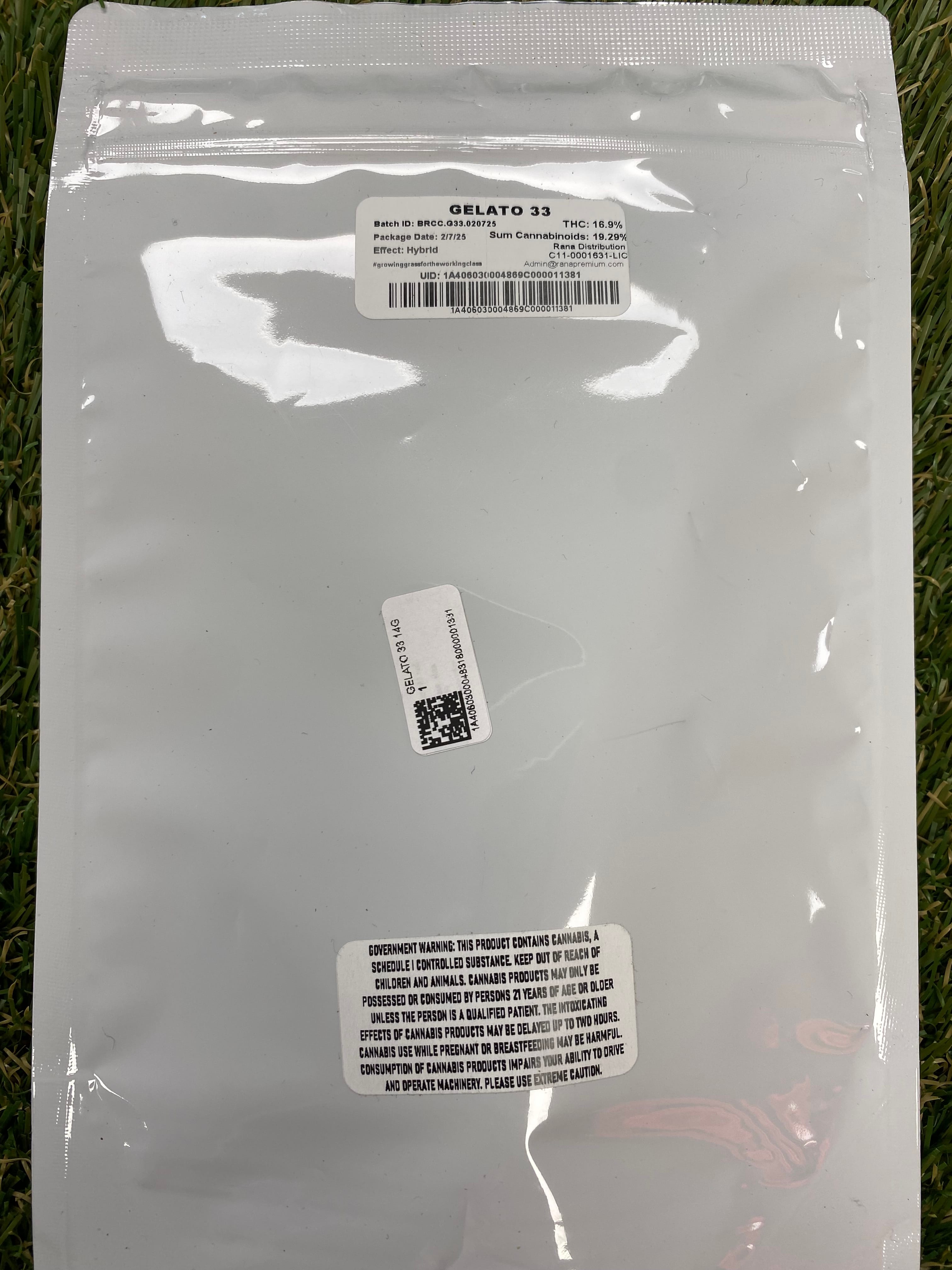 GELATO 33 14G - COWABUNGA -  - $10.75 - Flower