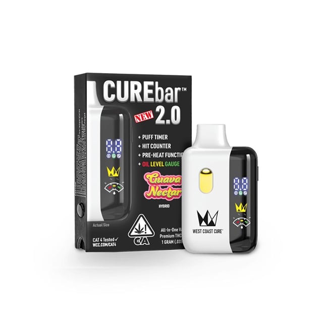 West Coast Cure 2.0 Disposable CUREbar - Guava Nectar (1g Hybrid) *NEXT DAY DELIVERY ONLY*
