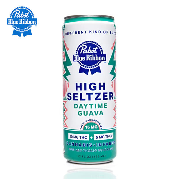 Pabst Blue Ribbon - Daytime Guava High Seltzer - 15mg THC + 5mg THCV - Pabst -  - $4.99 - Beverages