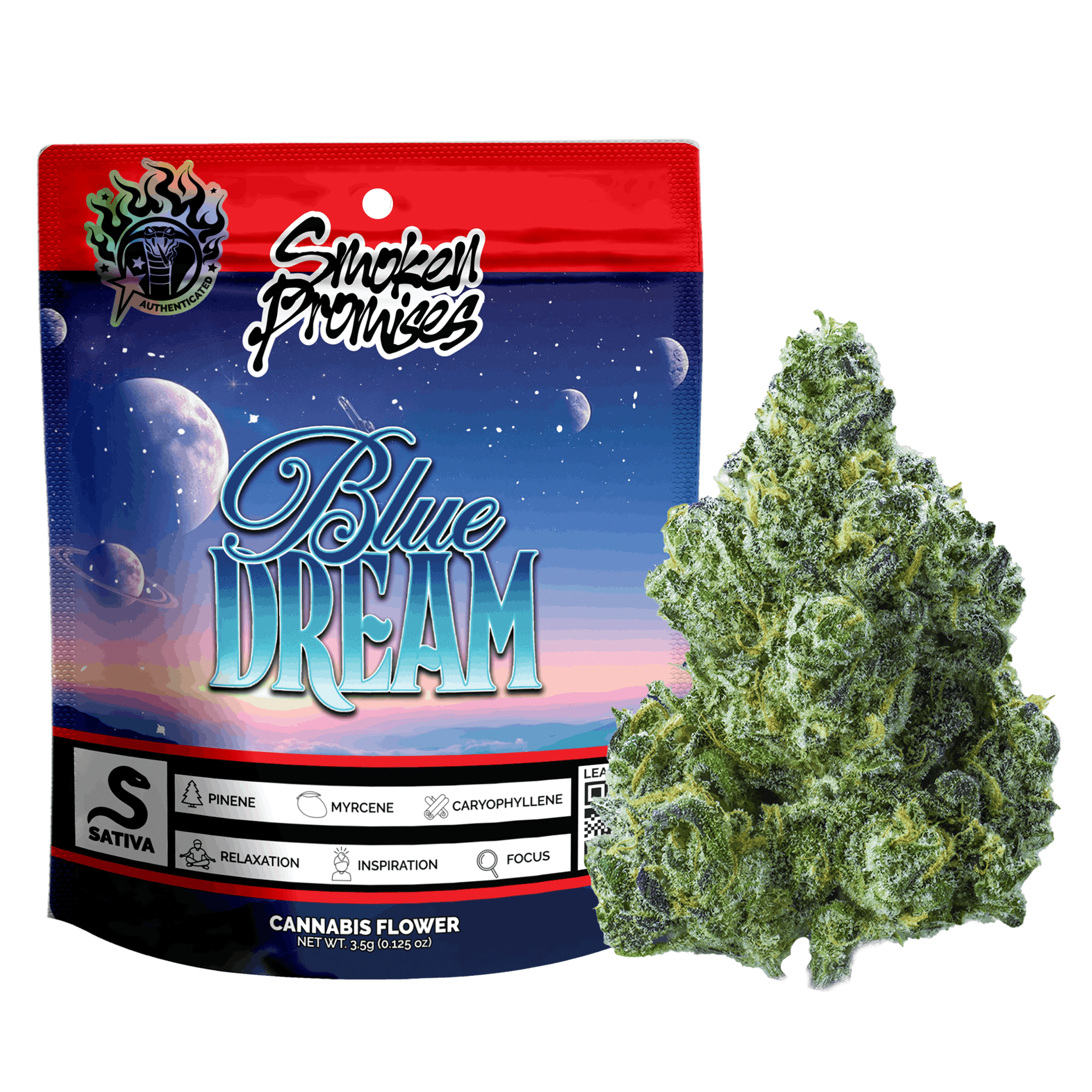 Blue Dream (S) - 3.5g Indoor Flower - Smoken Promises - - $55.99 - Flower