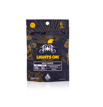 100mg THC:THCV 2:1 Maui Wowie - Lights On Energy Gummies