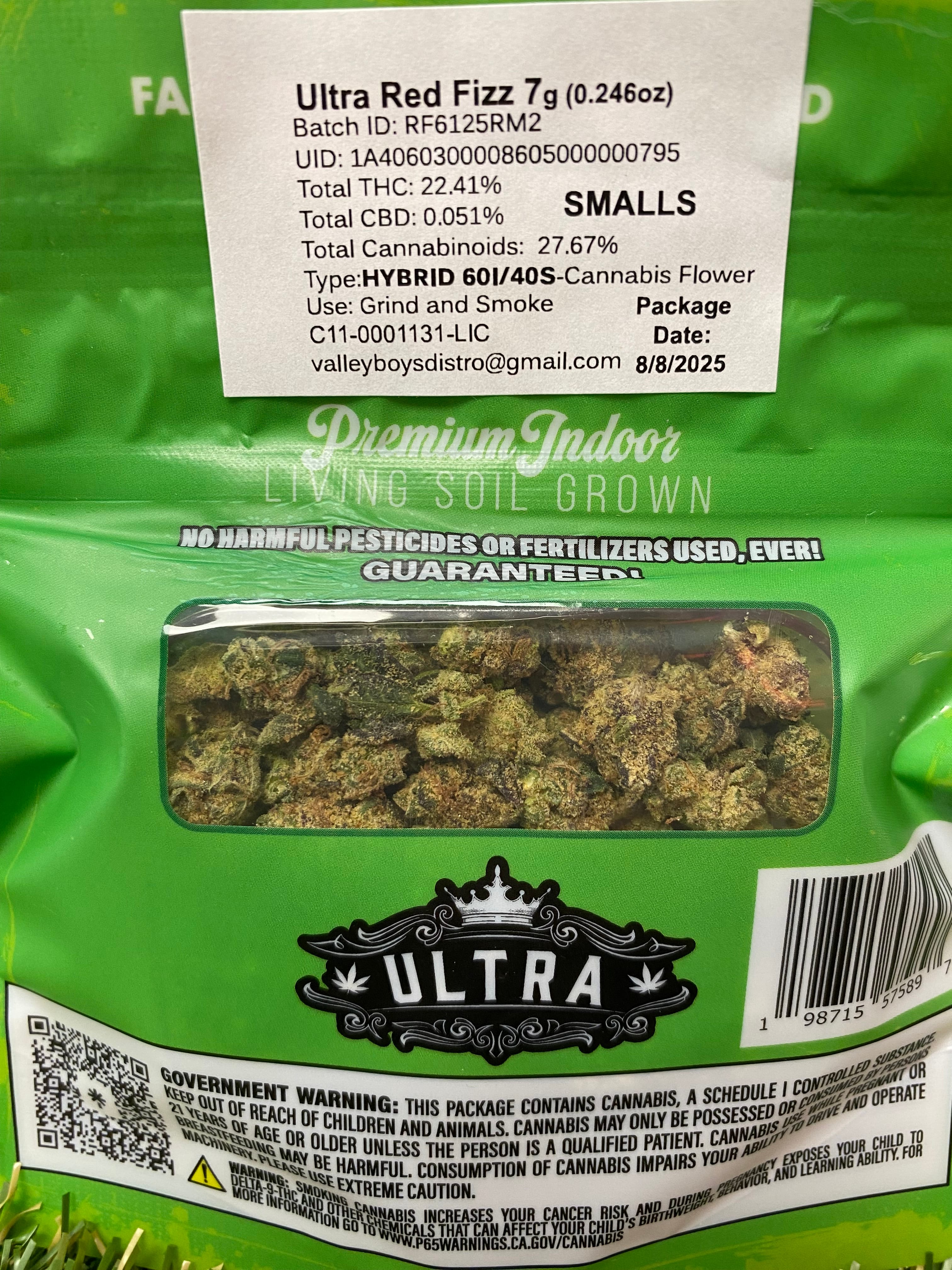 RED FIZZ 7G SMALLS - ULTRA -  - $10 - Flower