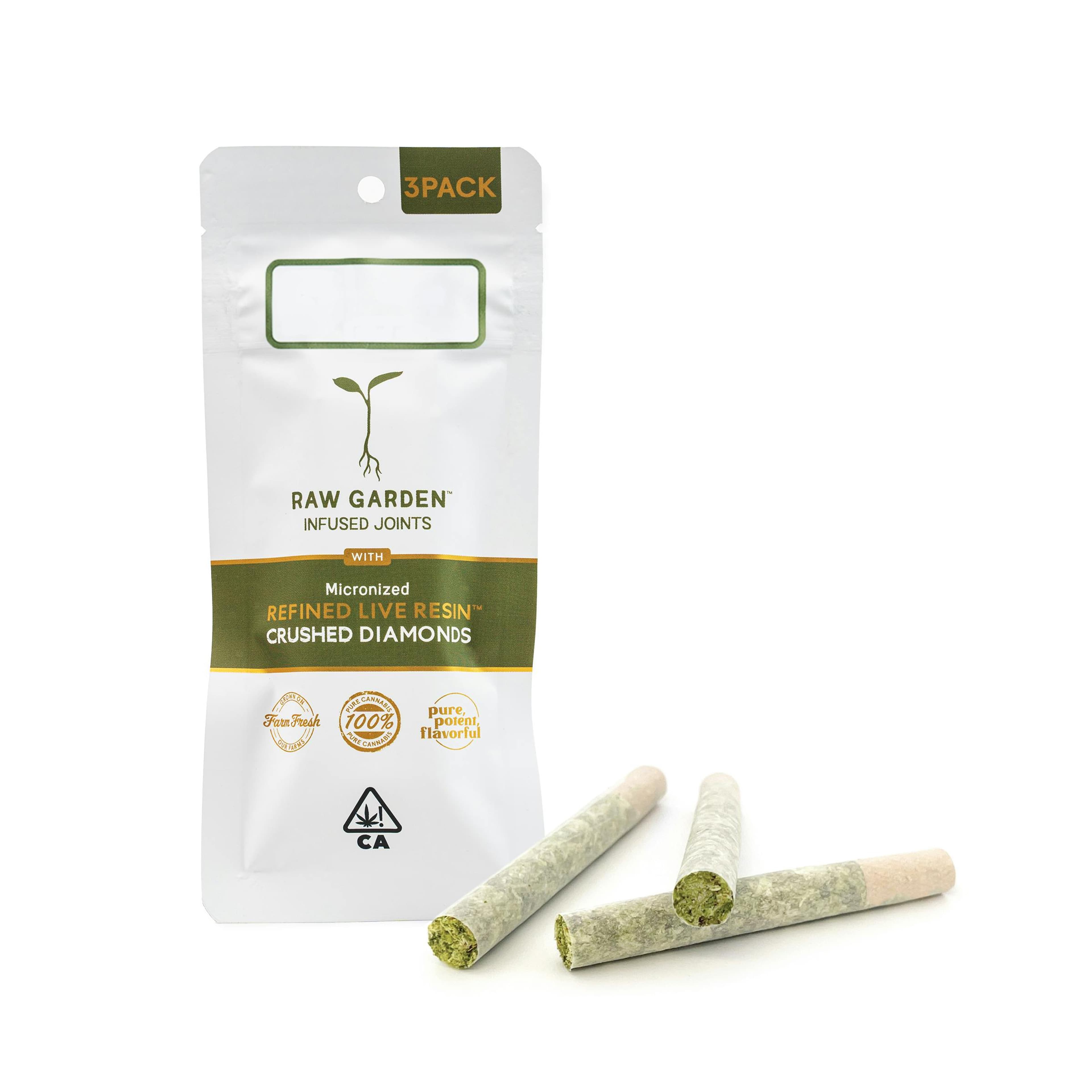 Tropicana Cherry (S) RLR™ Crushed Diamonds Infused Pre Rolls - 1.5g - Raw Garden™ - - $19 - Infused Pre-Rolls