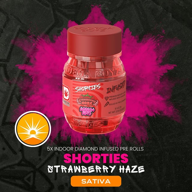 Shorties Strawberry Haze | 5 Infused PreRolls