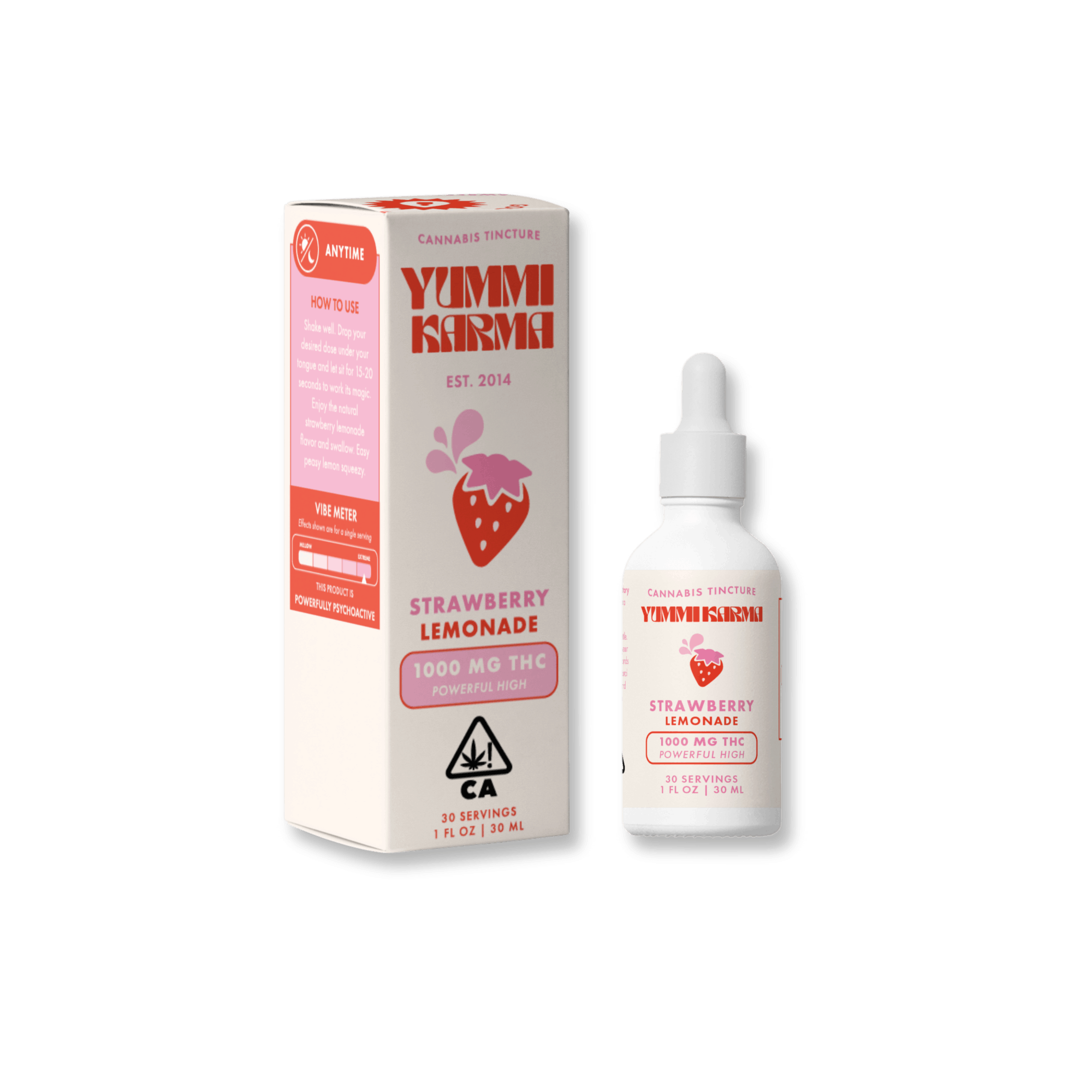 Yummi Karma: Strawberry Lemonade THC Tincture - 1000mg - Yummi Karma -  - $55 - Tincture