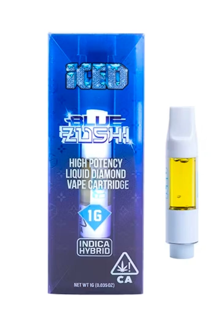 ICED - Vape Cartridge LIQUID DIAMONDS - 1g - Blue Zushi -  - $35.99 - Vape