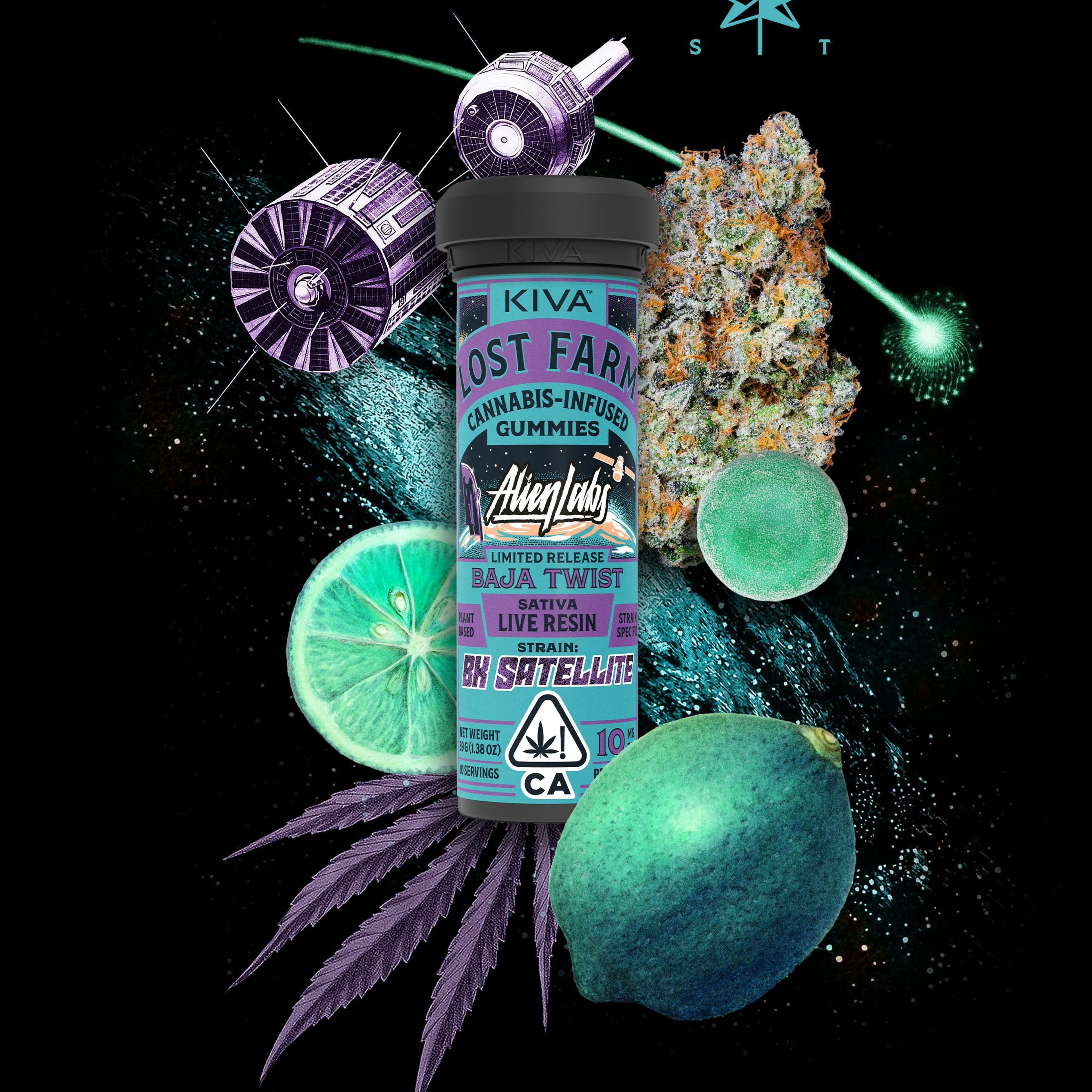 Baja Twist x BK Satellite 100mg Gummies - Lost Farm - - $22 - Edible