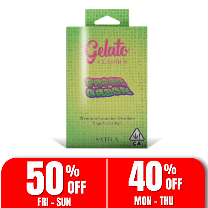 Gelato Classics | 1g - Green Crack - Cartridge - Sativa - Gelato -  - $27 - Vape Carts