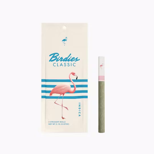 Birdies - Classic Indica - 3 Pack Pre-Rolled Joints