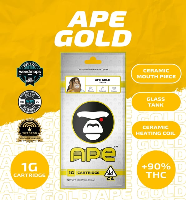 APE GOLD — Sauce Cart 1000 mg.