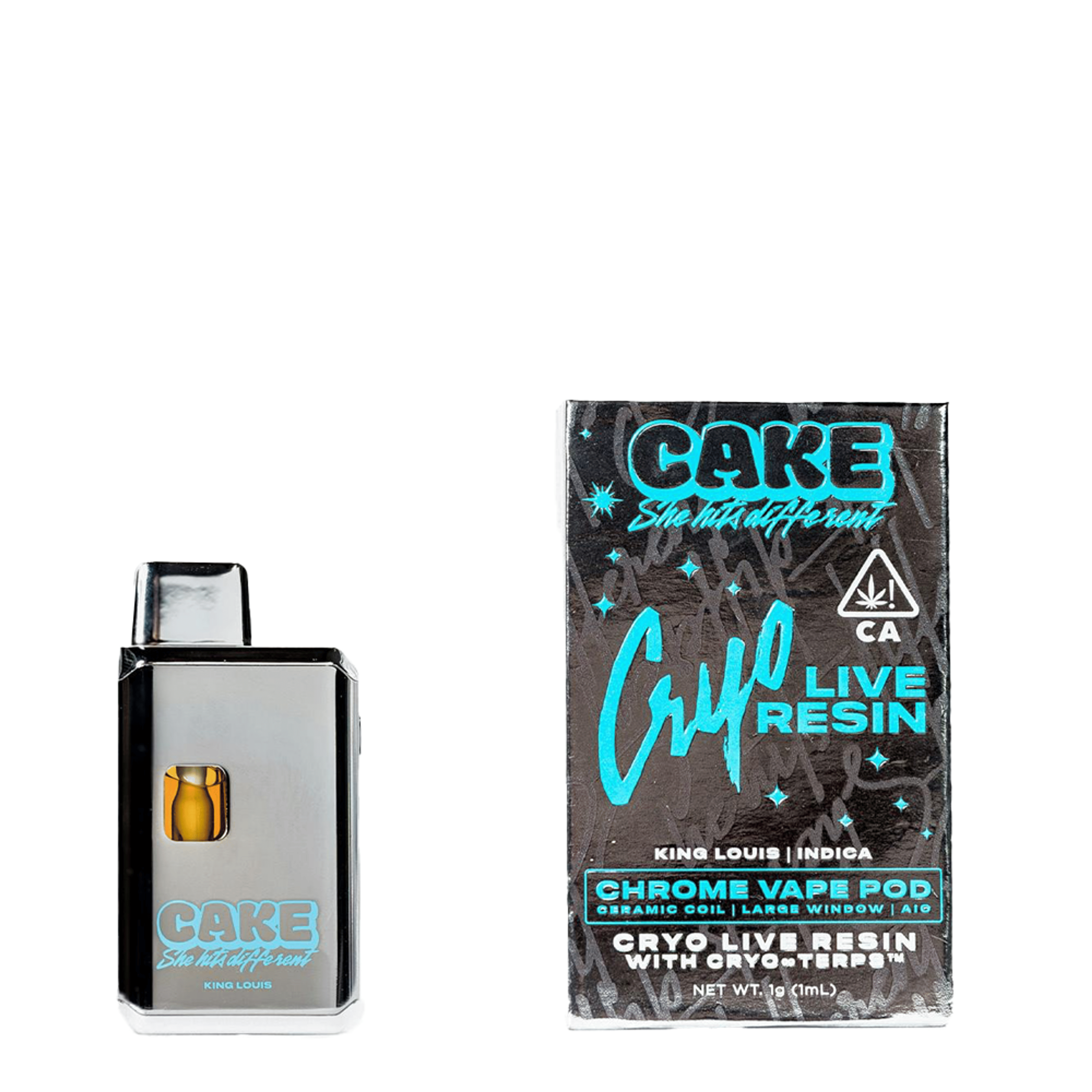 King Louis Cryo Live Resin Disposable (1G) - Cake - null - $35 - Cartridge