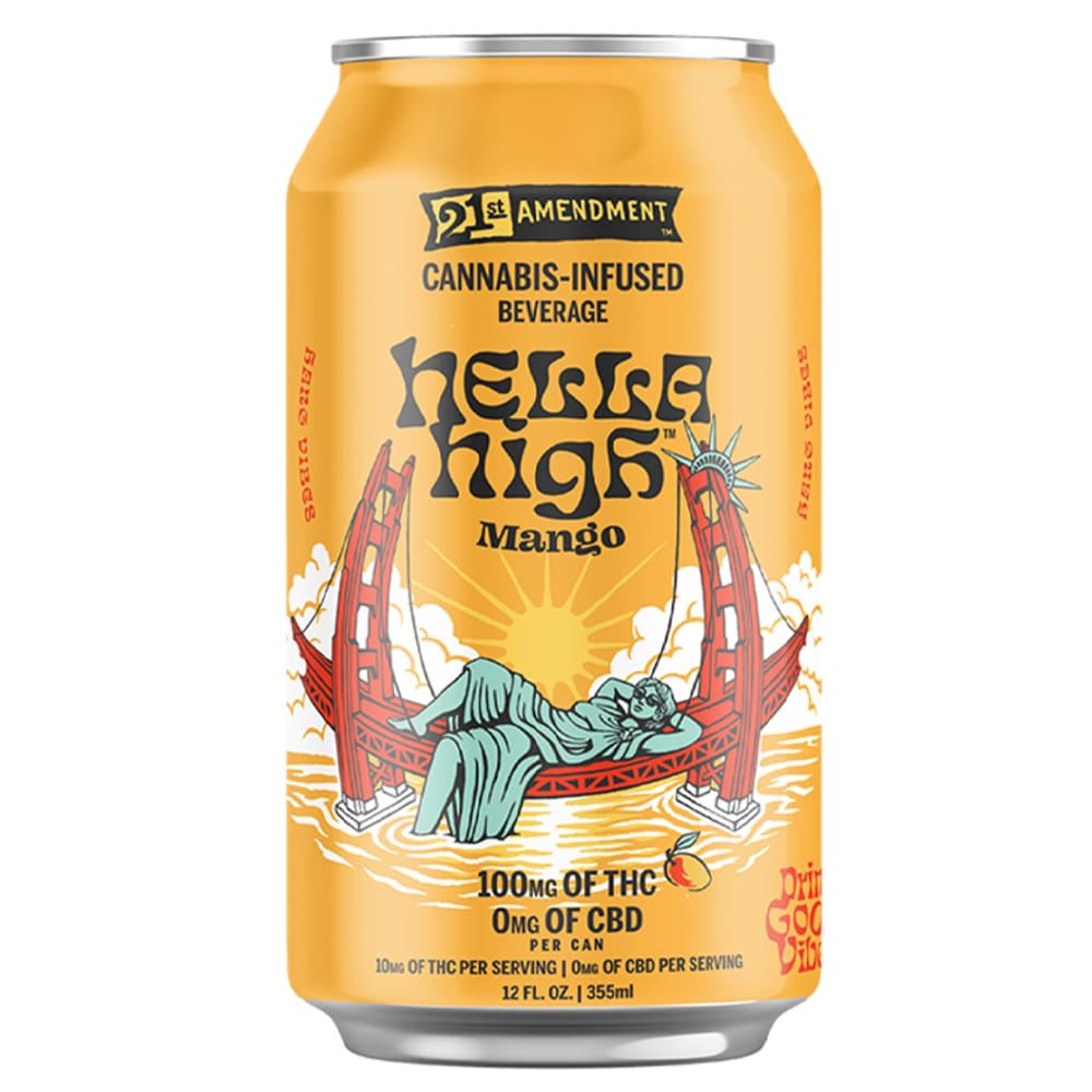 Hella High Mango (H) 100mg - 21st Amendment - Manzanita Naturals - Mango (H) - $10 - Edibles