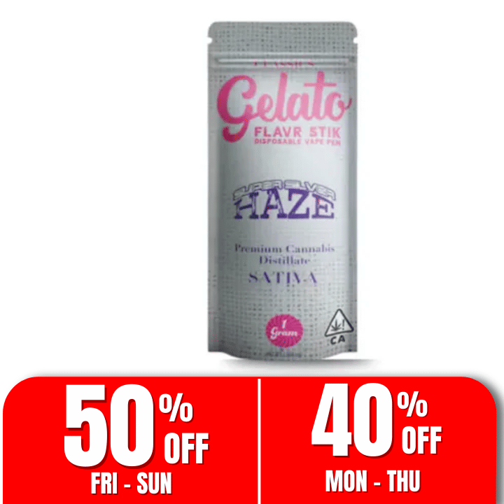 Gelato Flavr AIO | 1g - Super Silver Haze - Disposable - Sativa - Gelato -  - $33.50 - All-In-Ones