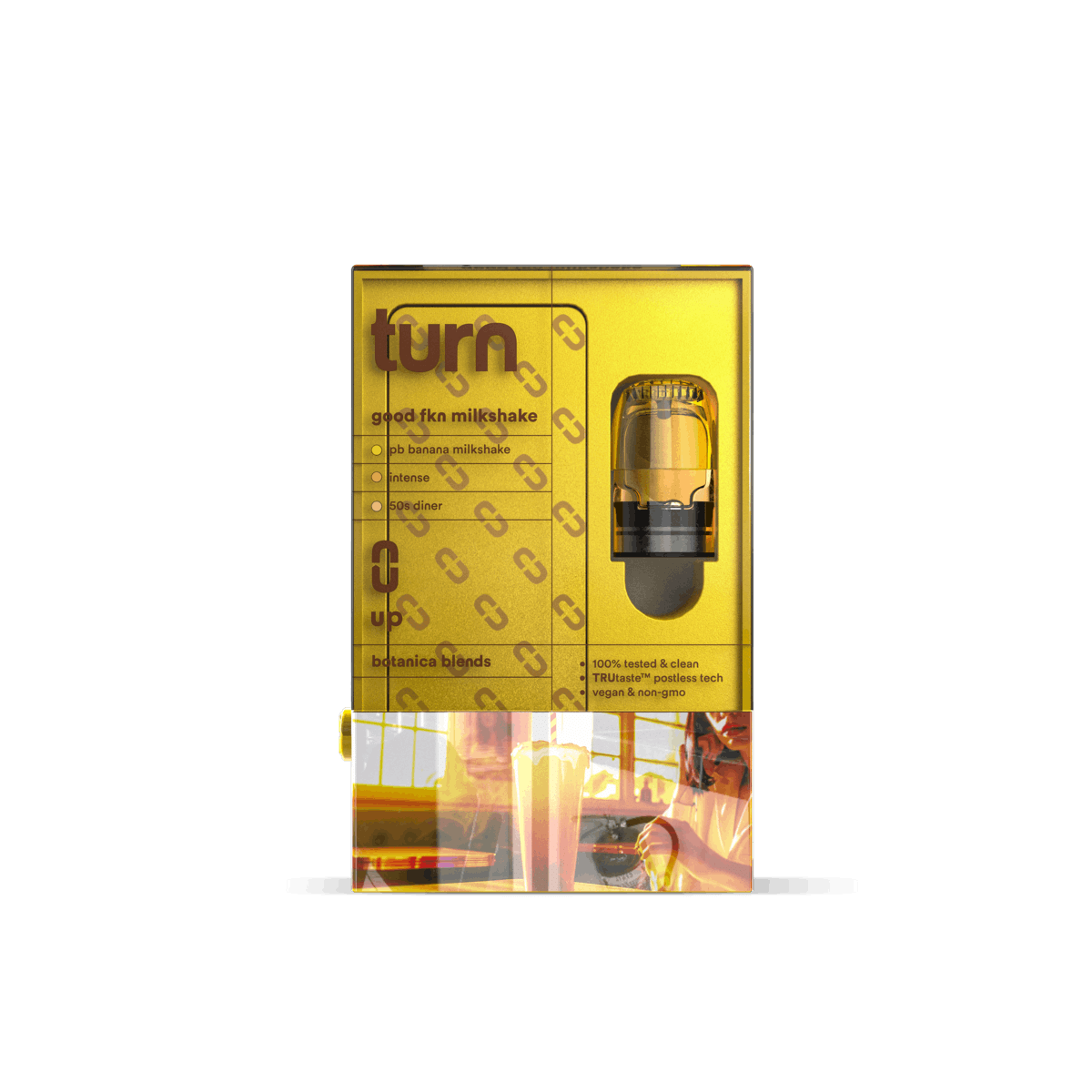 Turn Up Retrovision BB POD | 1g - Good Fkn Milkshake - Sativa - Turn -  - $26 - Vape Carts