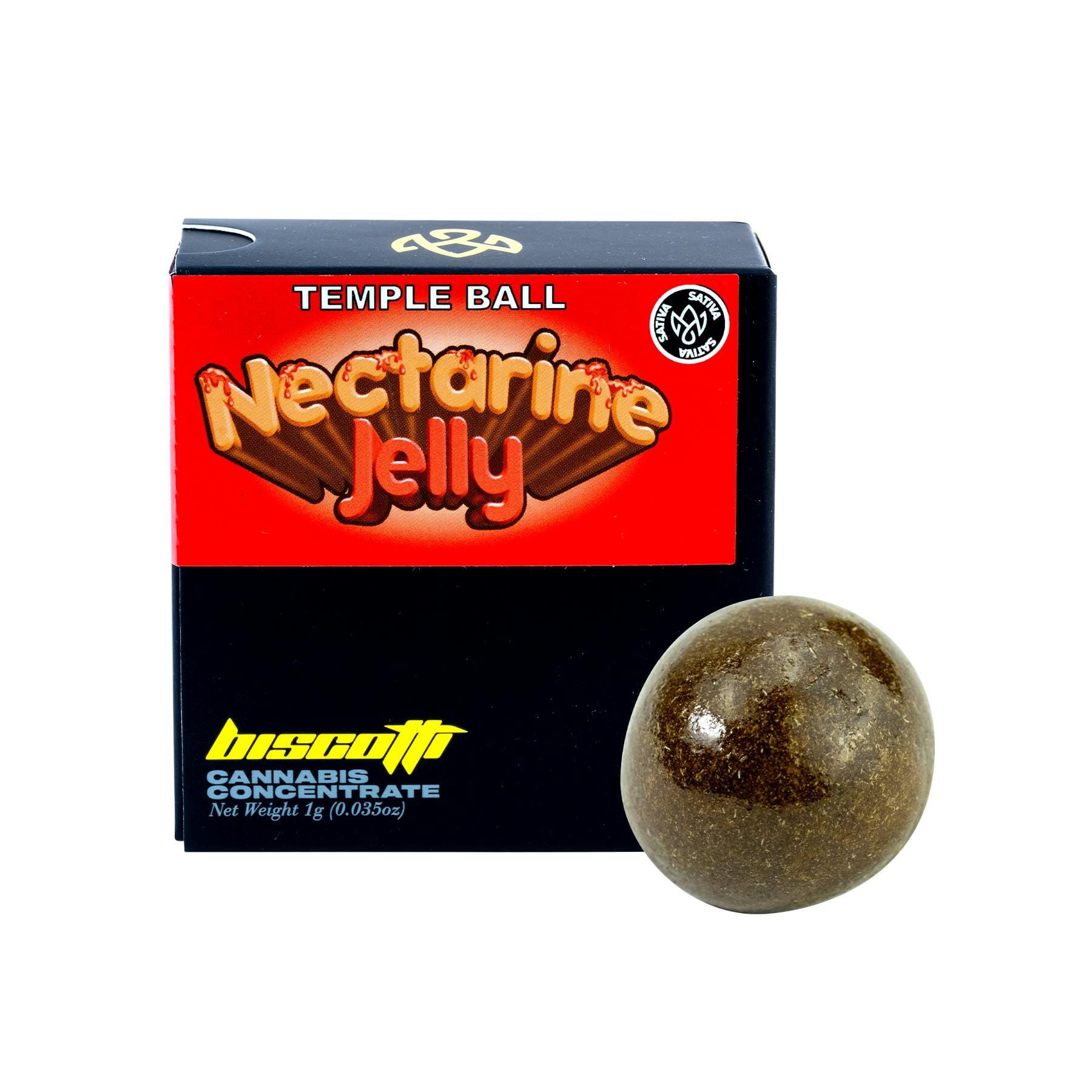Nectarine Jelly - Live Temple Ball - Biscotti - One Gram - $19.99 - Concentrates