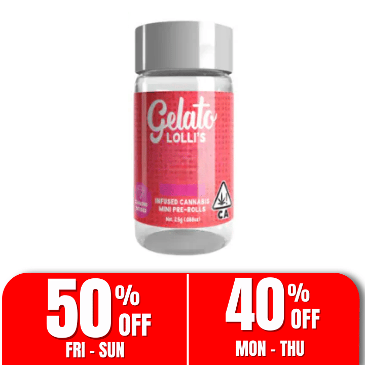 Gelato Lolli's | .6gx5pk - Watermelon Gelato - Infused Pre-Rolls - Hybrid - Gelato -  - $33.50 - Pre-Rolls