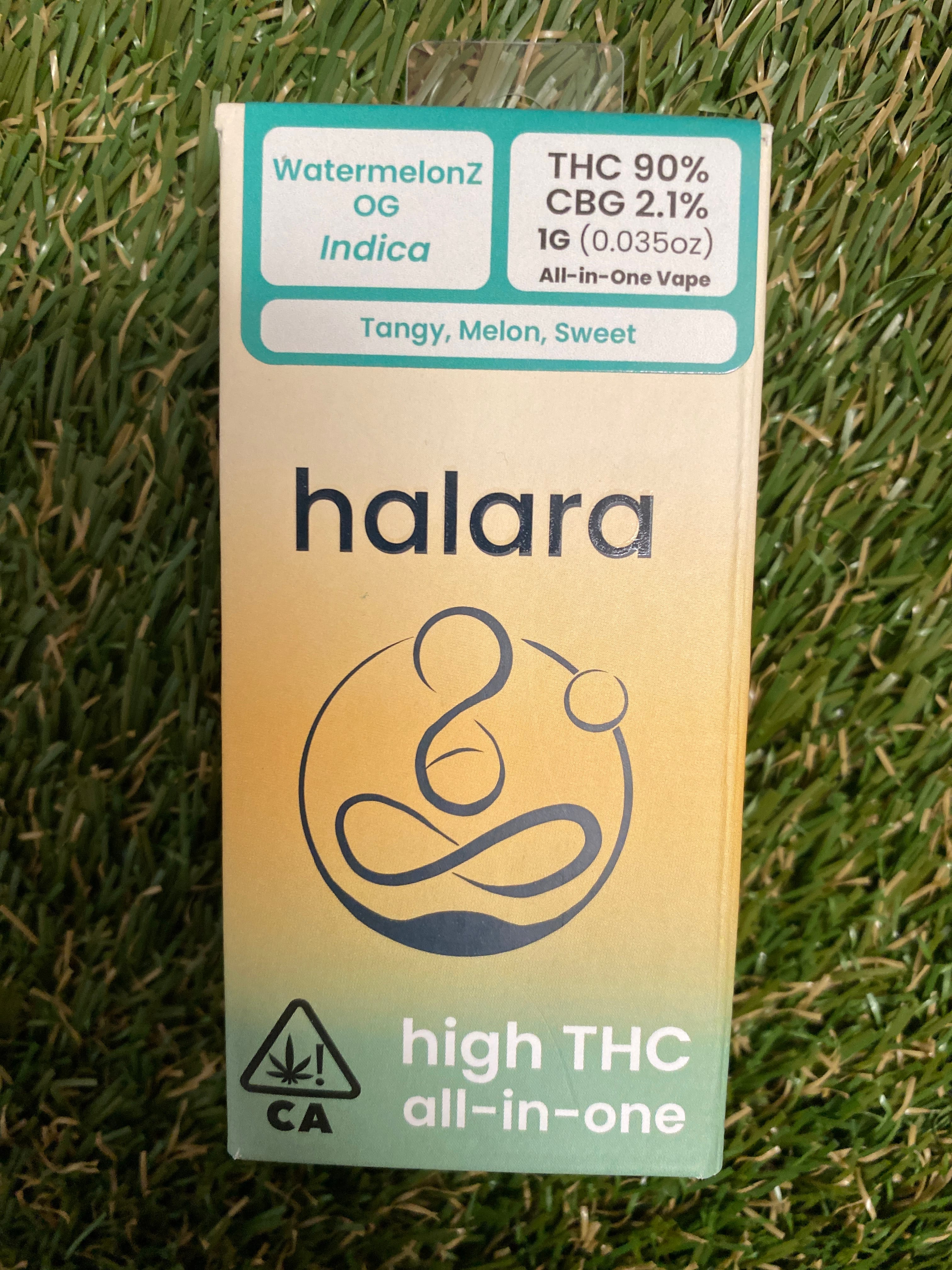 WATERMELONZ OG 1G DISP - Halara -  - $22 - Vape Cartridge