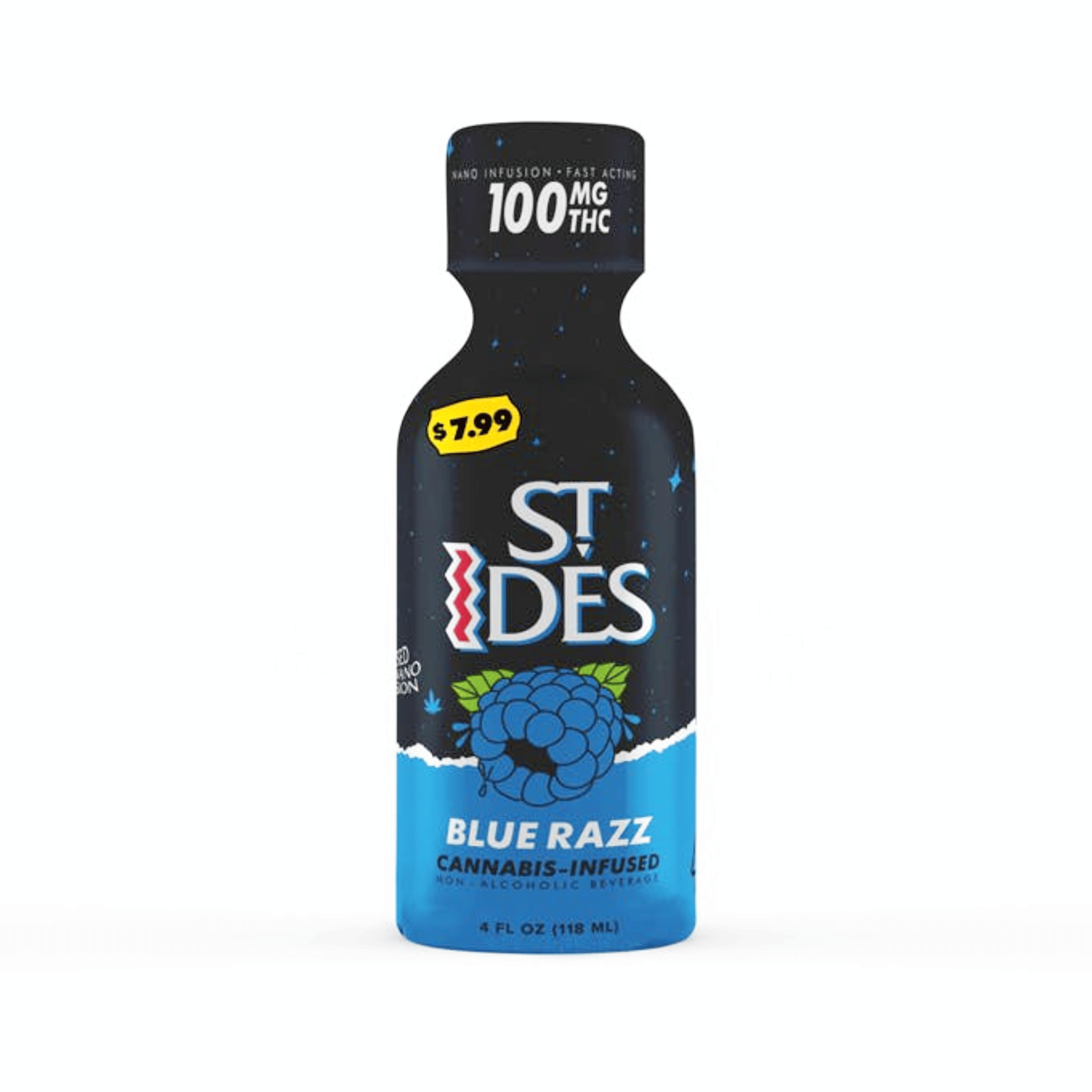 Shot | Blue Razz 4oz - 100mg - ST Ides -  - $7.99 - Beverages/Drinks