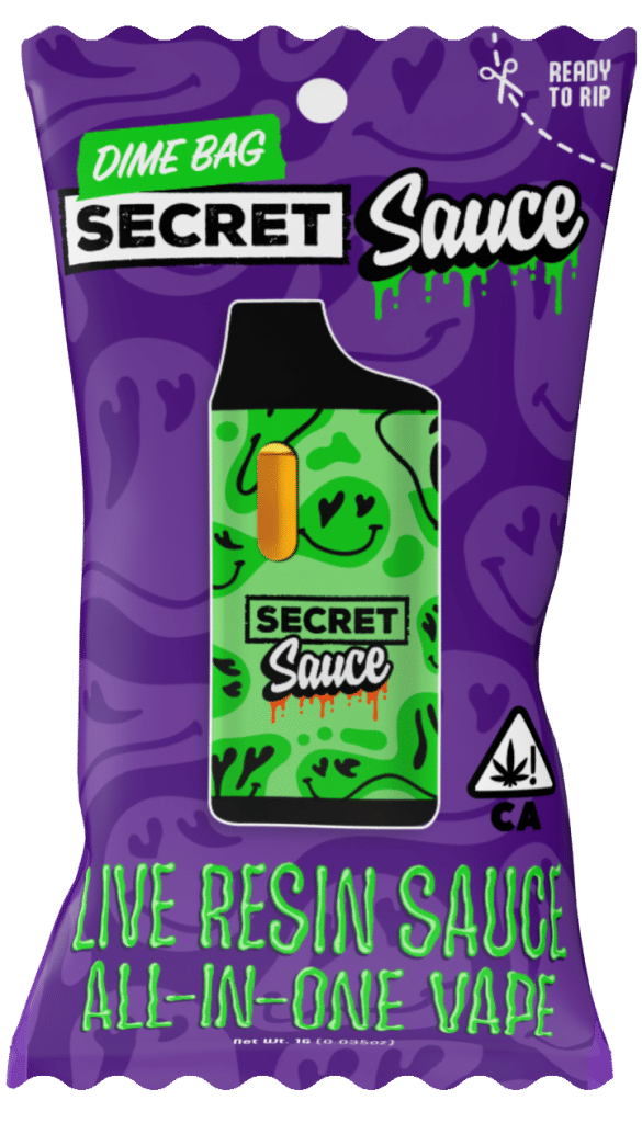 GMO - Live Resin - Sauce Disposable - Dime Bag - One Gram - $34.99 - Disposable Vape (All-In-One, Battery Built-In)