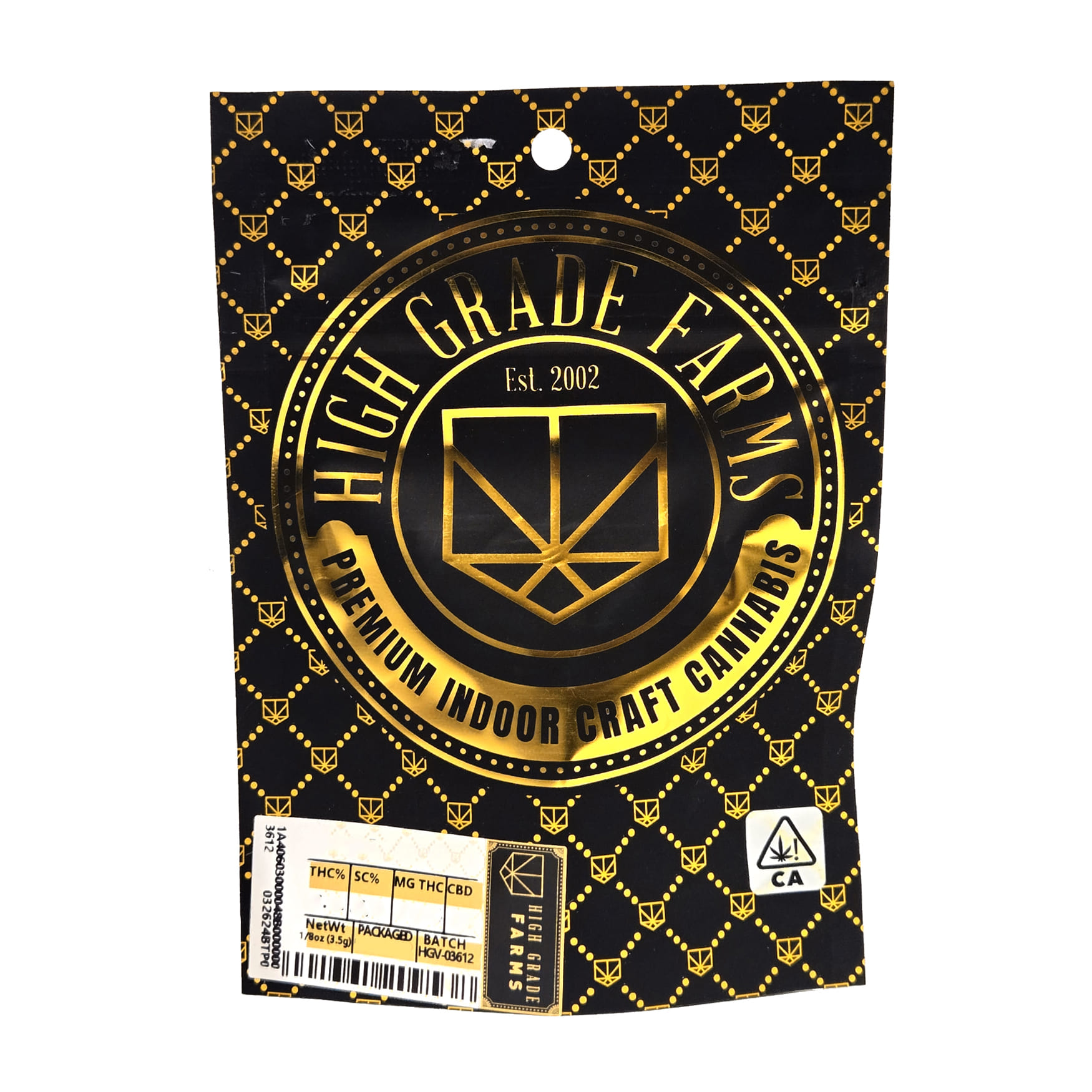 Gyatt Damn (H) 31.75% - 3.5g - High Grade Farms - Eighth - $26 - Flower