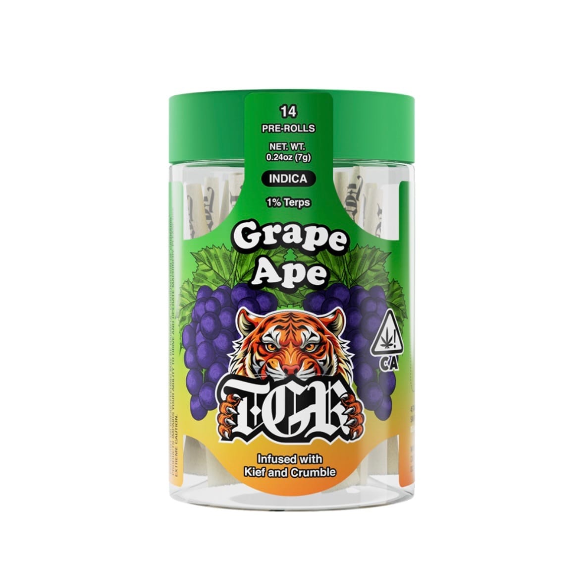 TGR - Grape Ape - Kief & Crumble Infused (14 Joints) - 7g - TGR - 7g - $34.99 - Pre-Rolls