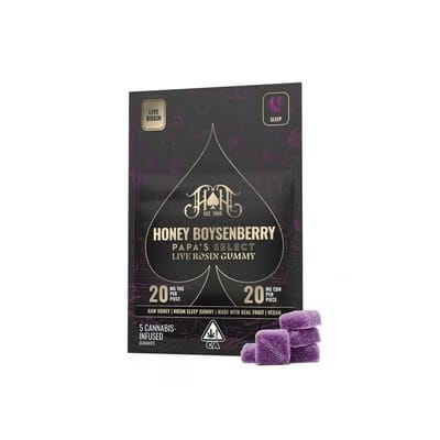Honey Boysenberry CBN Gummies - Heavy Hitters - 5 Piece - $26 - Edibles