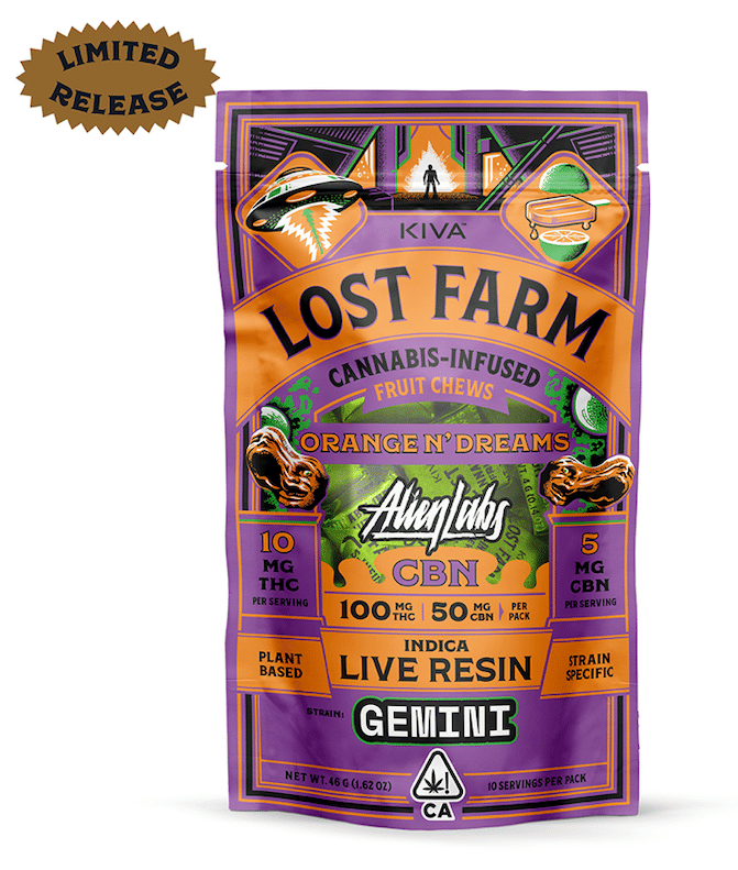 Lost Farm Fruit Chews - Kiva - Watermelon Gelato (H) - $27 - Edibles