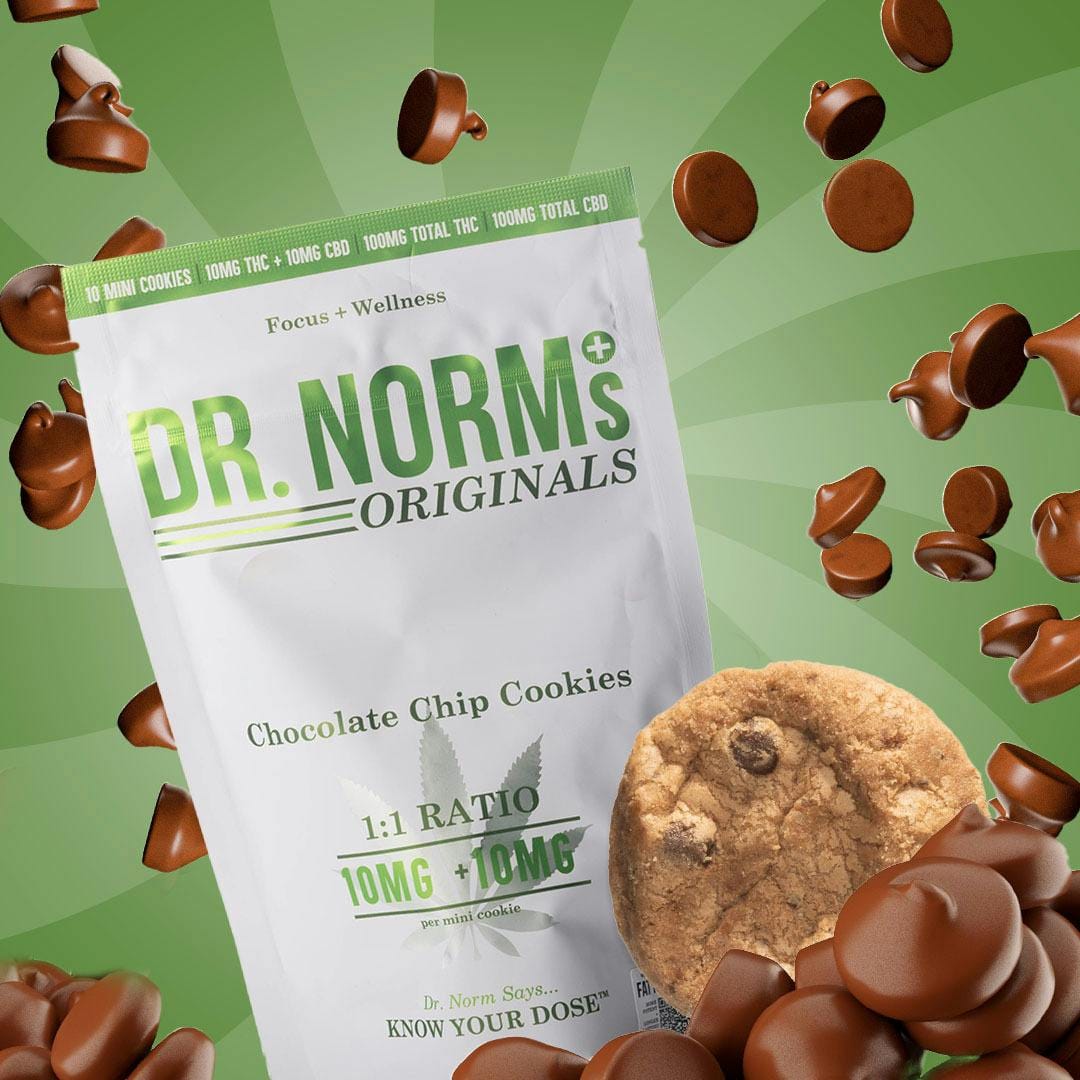 1:1 Chocolate Chip Cookie 10pk - Dr. Norms -  - $13.50 - Edible