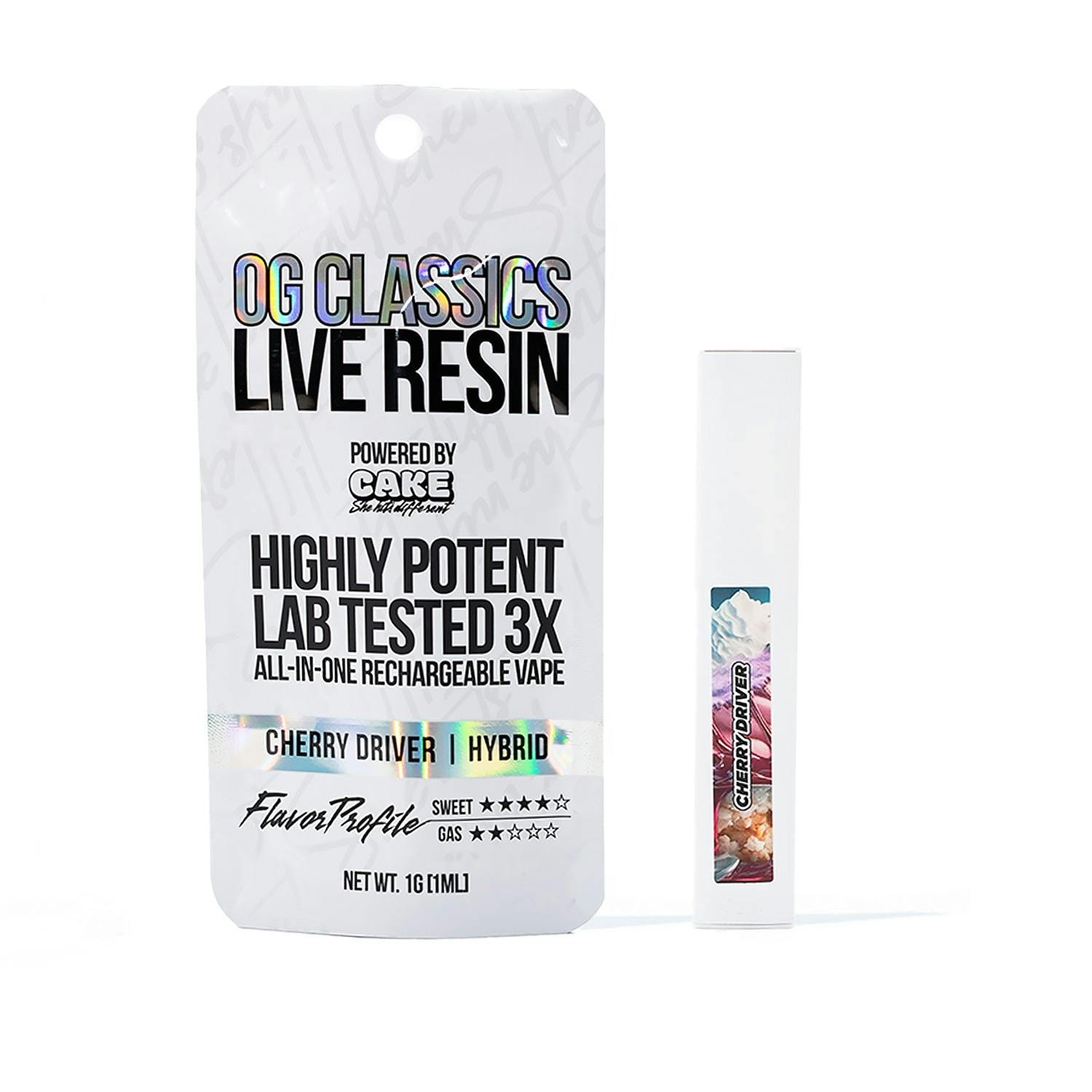 OG Classics - Cherry Driver 1g AIO Vape - Cake -  - $20 - Ready To Use Vapes