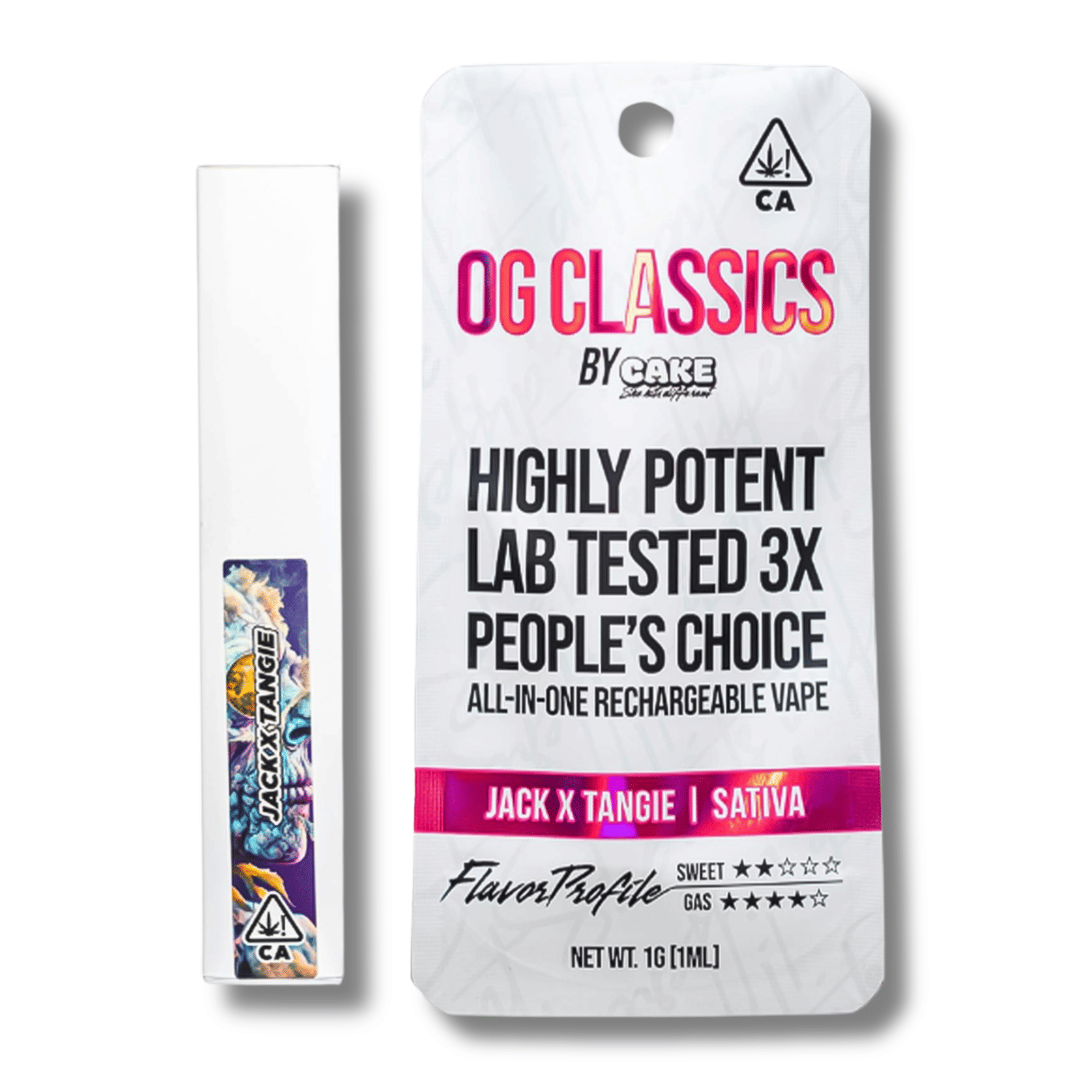 Jack x Tangie 'Classics' 1g AIO - Cake -  - $18 - Vapes