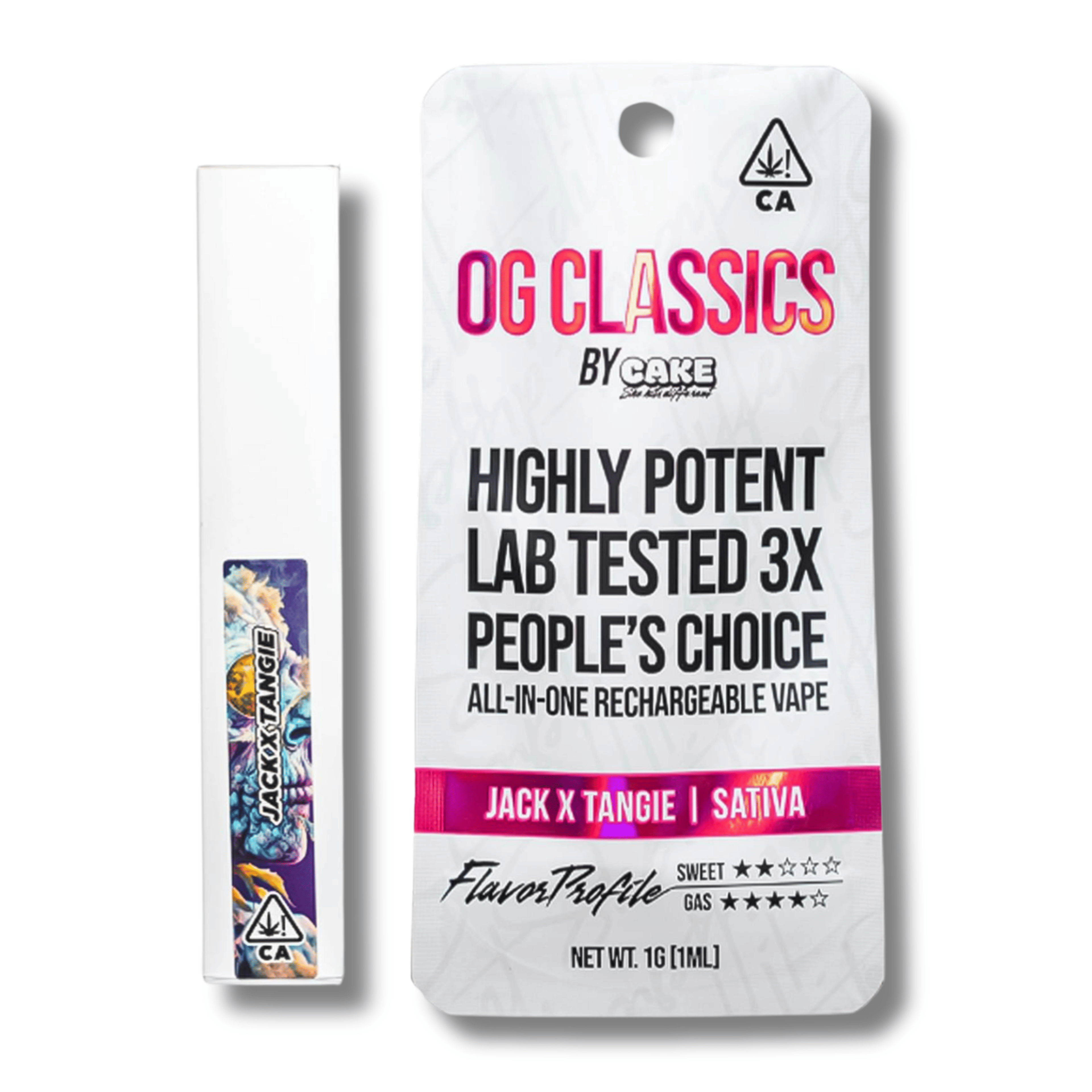 Jack x Tangie 'Classics' 1g AIO - Cake - - $18 - Vapes