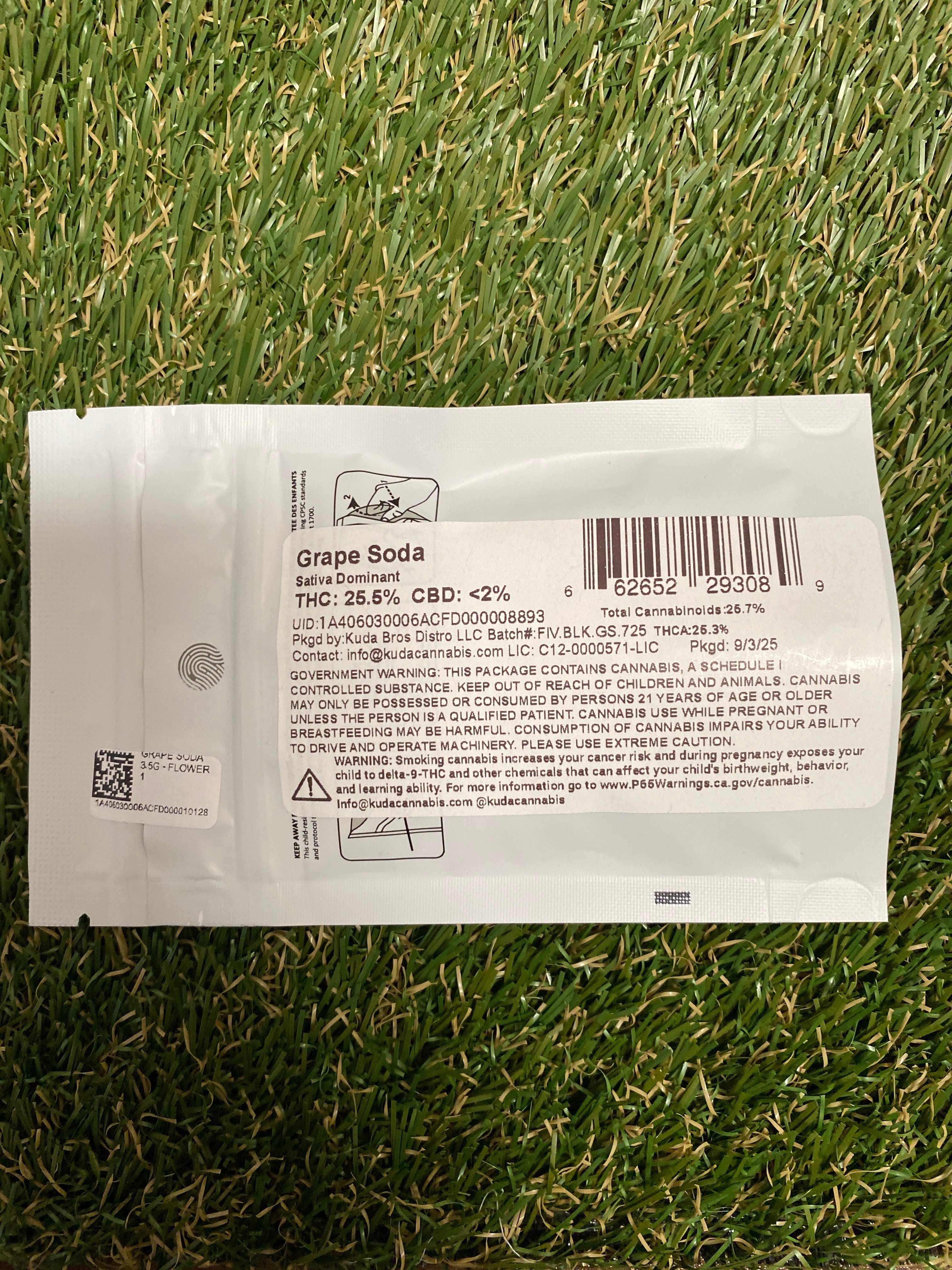 GRAPE SODA 3.5G - FLOWER - HUMBOWZ -  - $7 - Flower