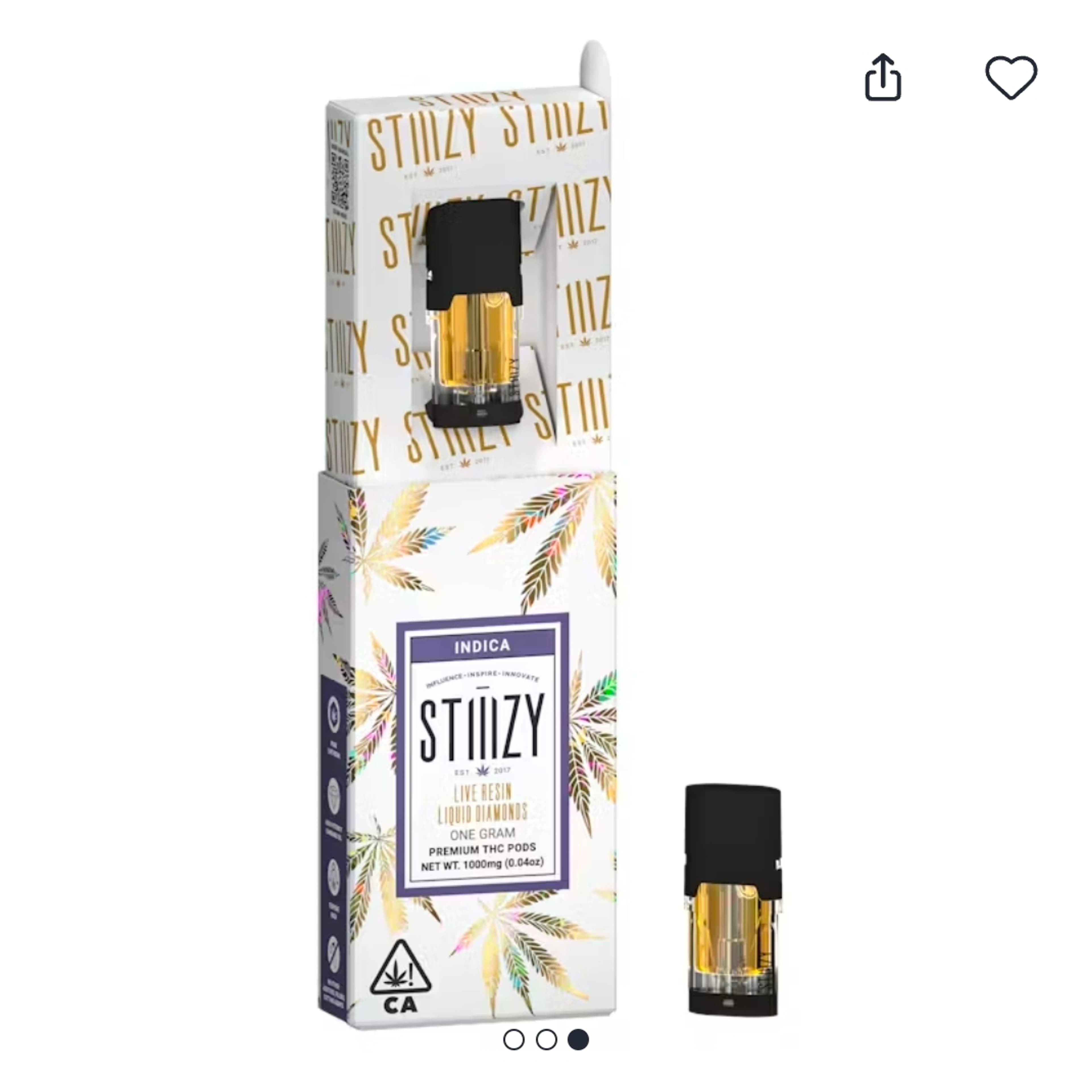 STIIIZY - Northern Lights Liquid Diamonds Pod - 1g - Stiiizy - - $45.99 - Vape