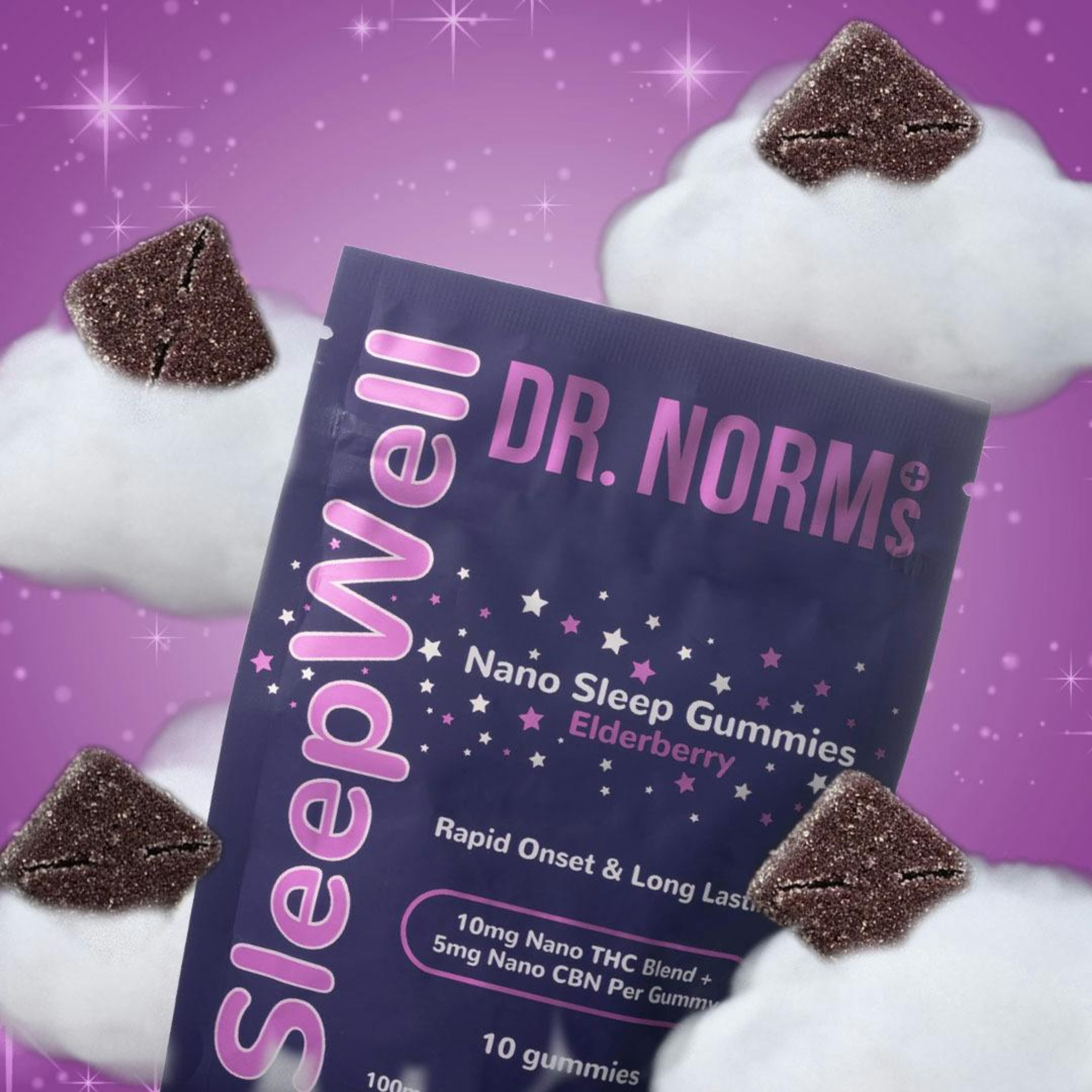 Sleepwell Elderberry CBN Gummies 100mg - Dr. Norms - - $15.50 - Edible