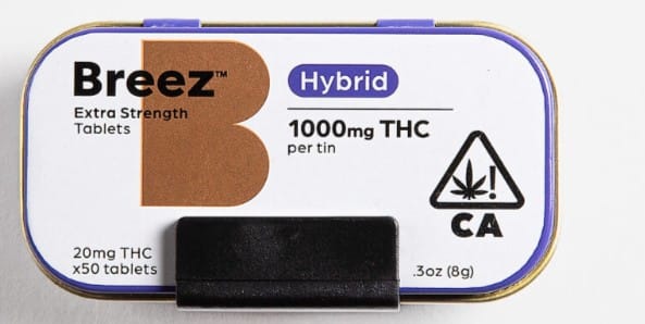 Extra Strength Tablet Tin HYBRID 1000mg - Breez Brand -  - $45 - Pill